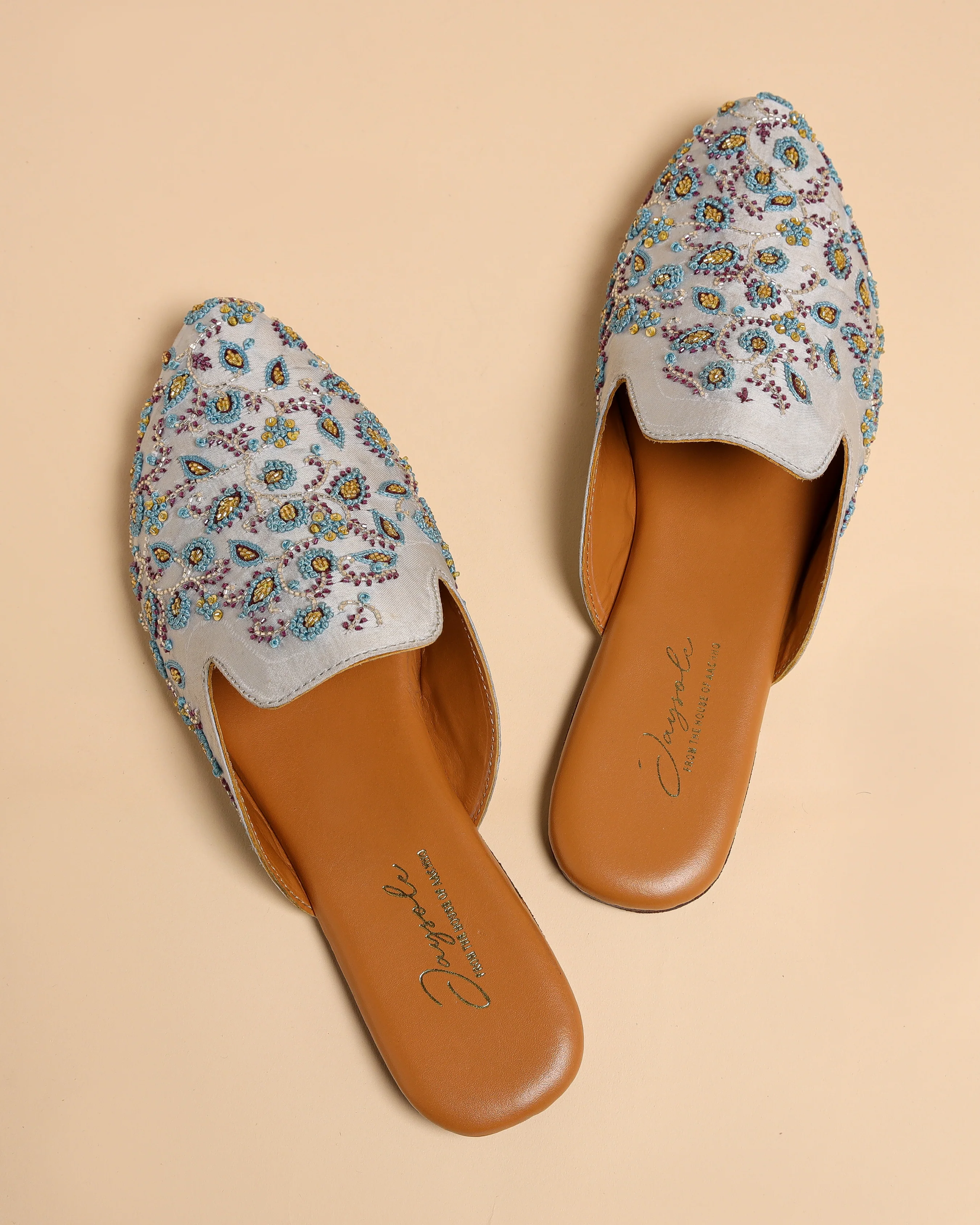 French Knots Handcrafted Mules - Image 2