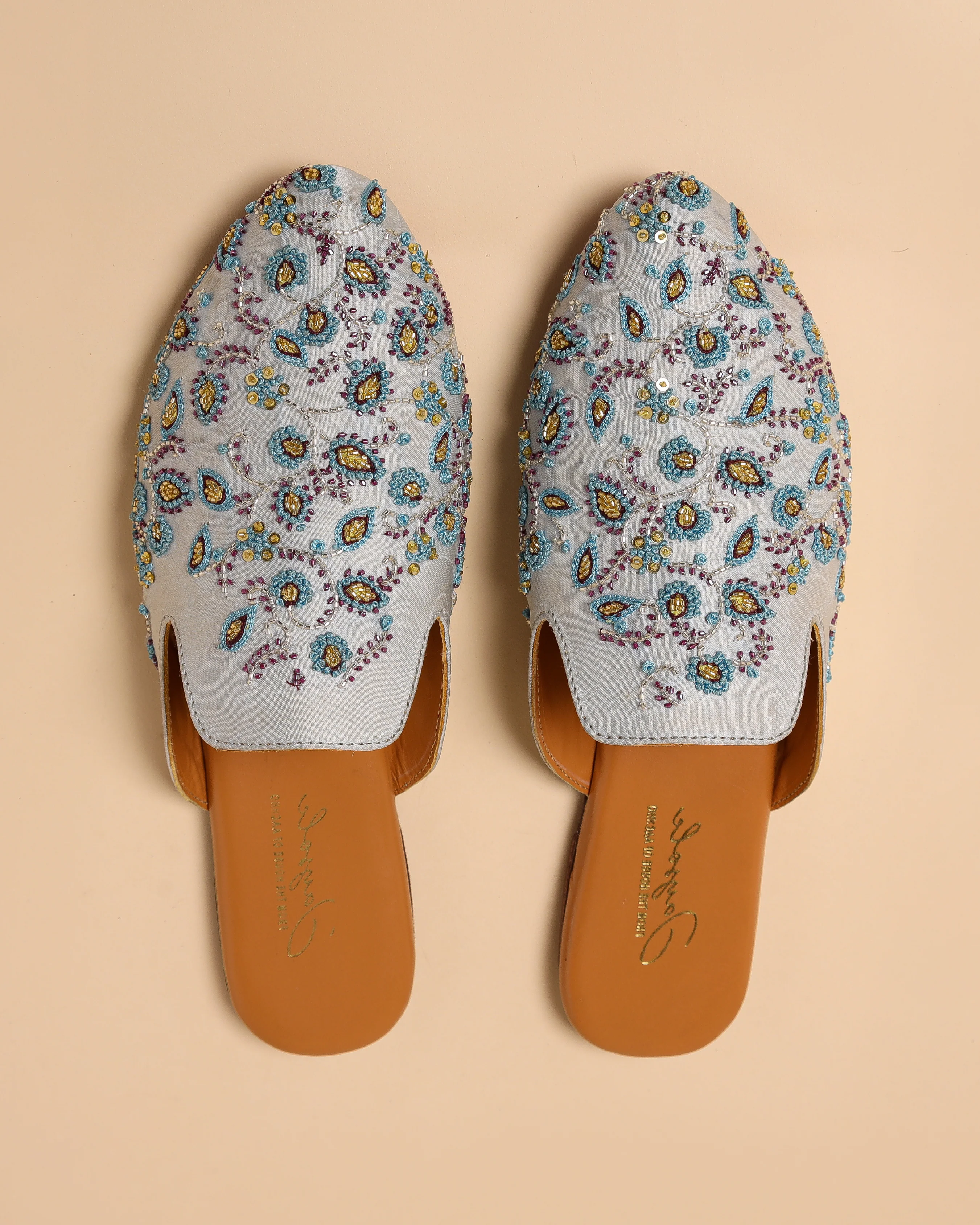 French Knots Handcrafted Mules - Image 8