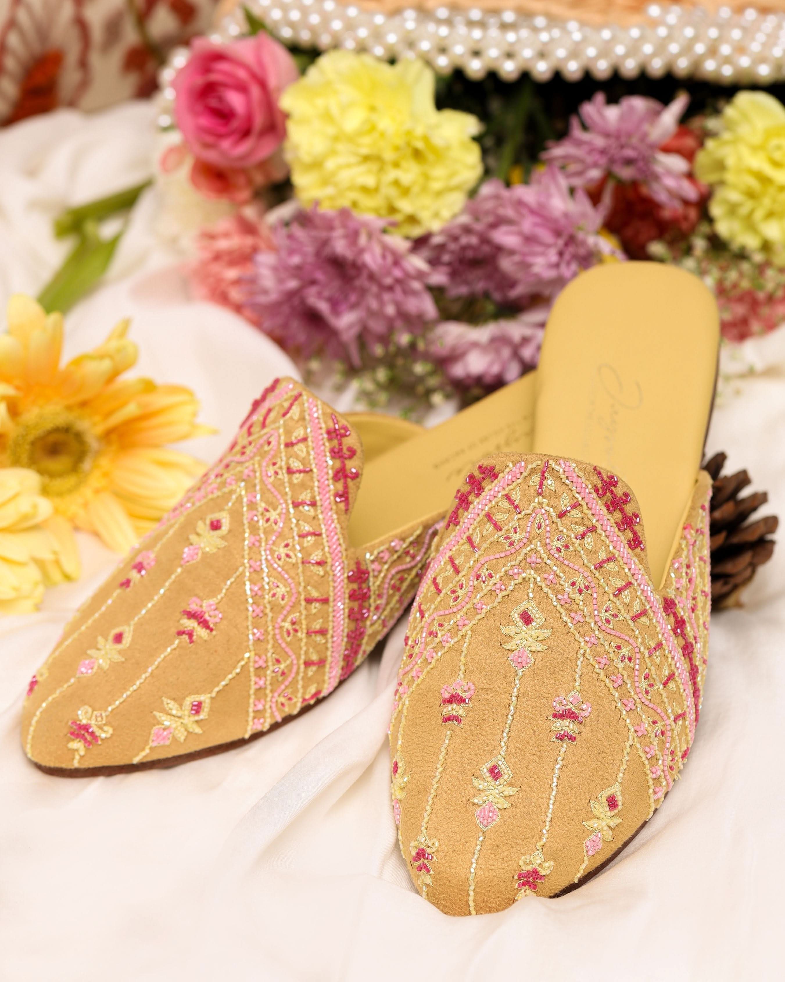 Gold Sand Handcrafted Mules - Image 4