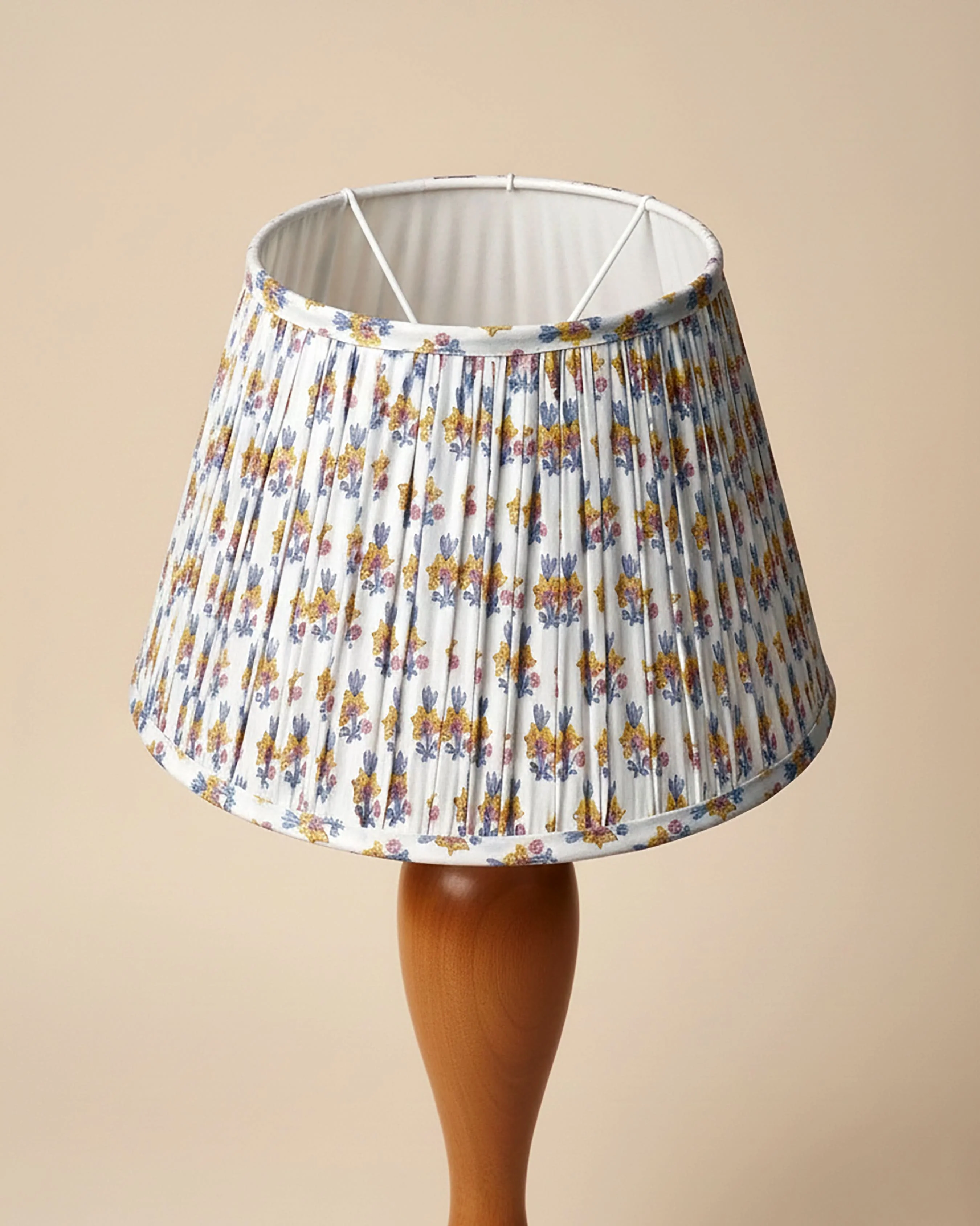 Goldfinch Yellow Handblock Circular Lampshade - Image 5