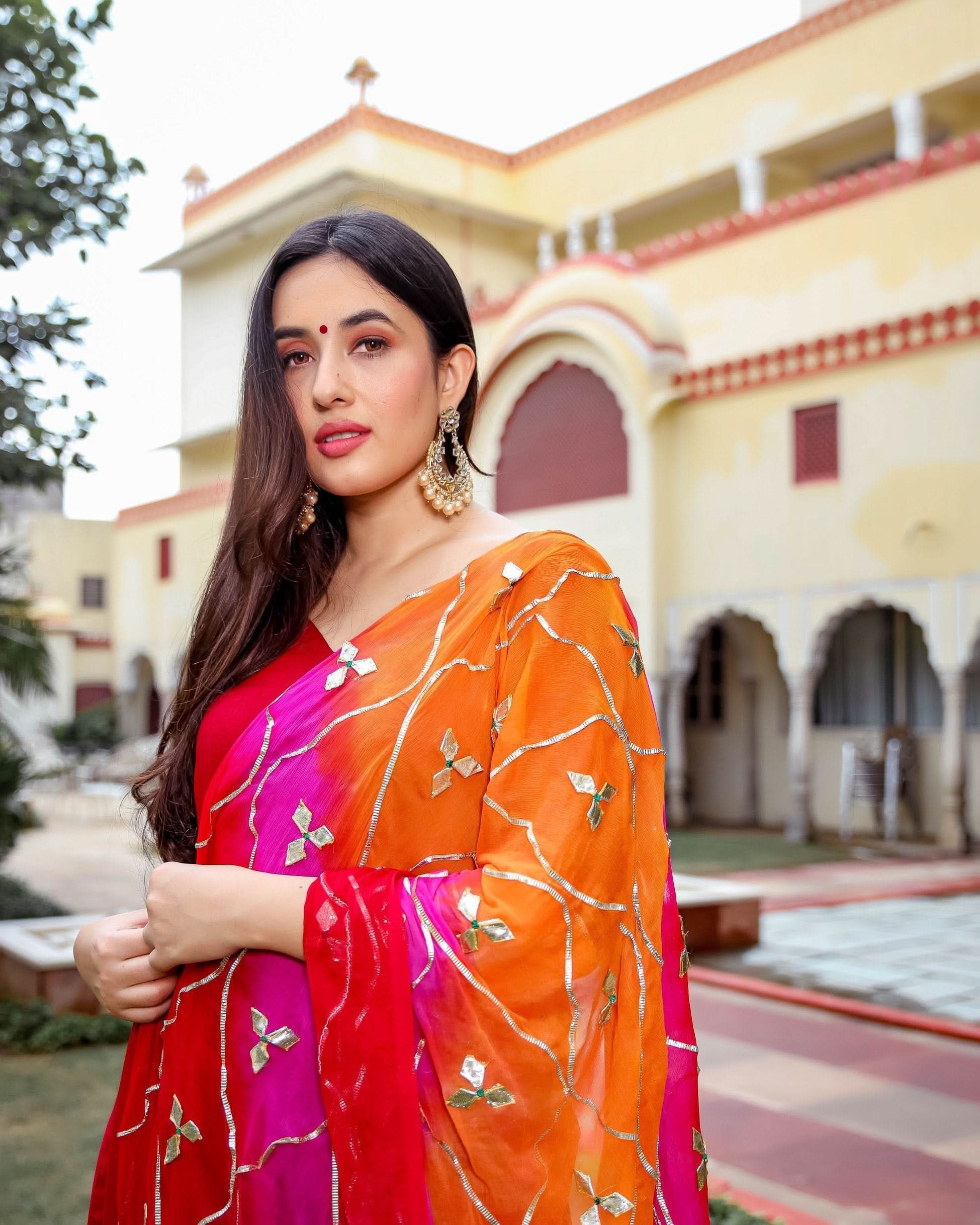 Graceful Maroon Gotapatti Suit Set - Image 4