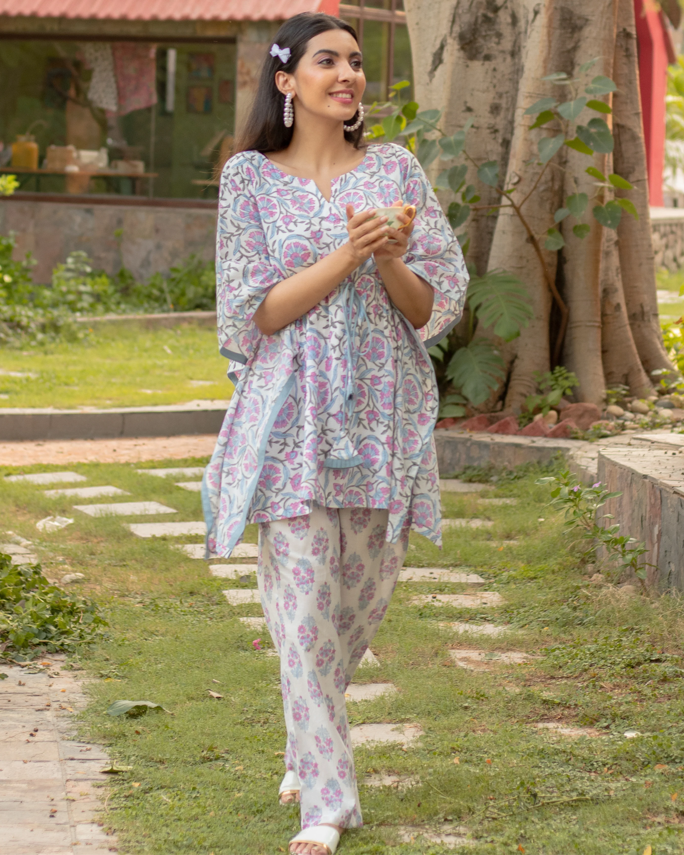 Grand Anse Cotton Kaftan Set - Image 5