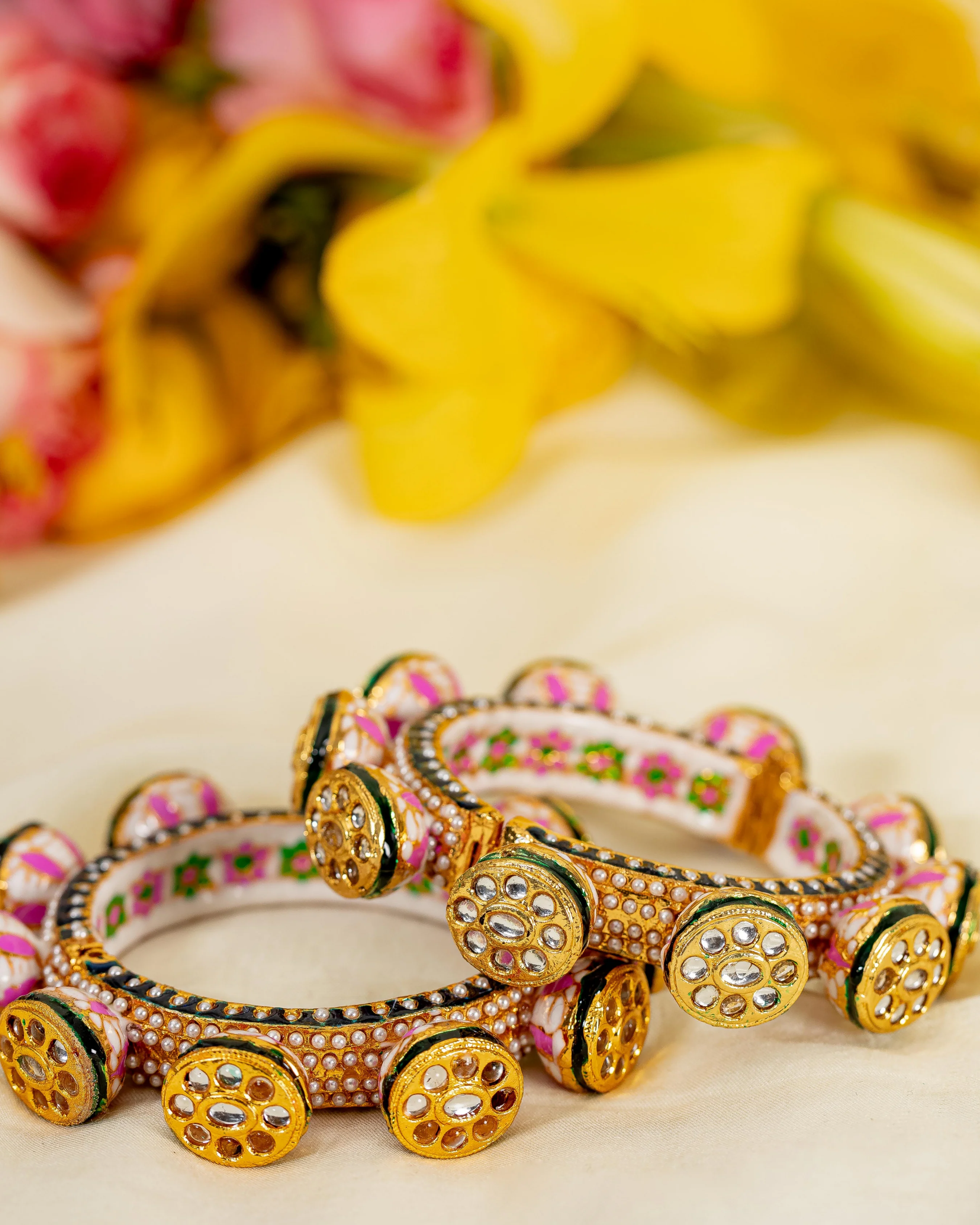 Gulabi Handcrafted Brass Bangles - Image 3