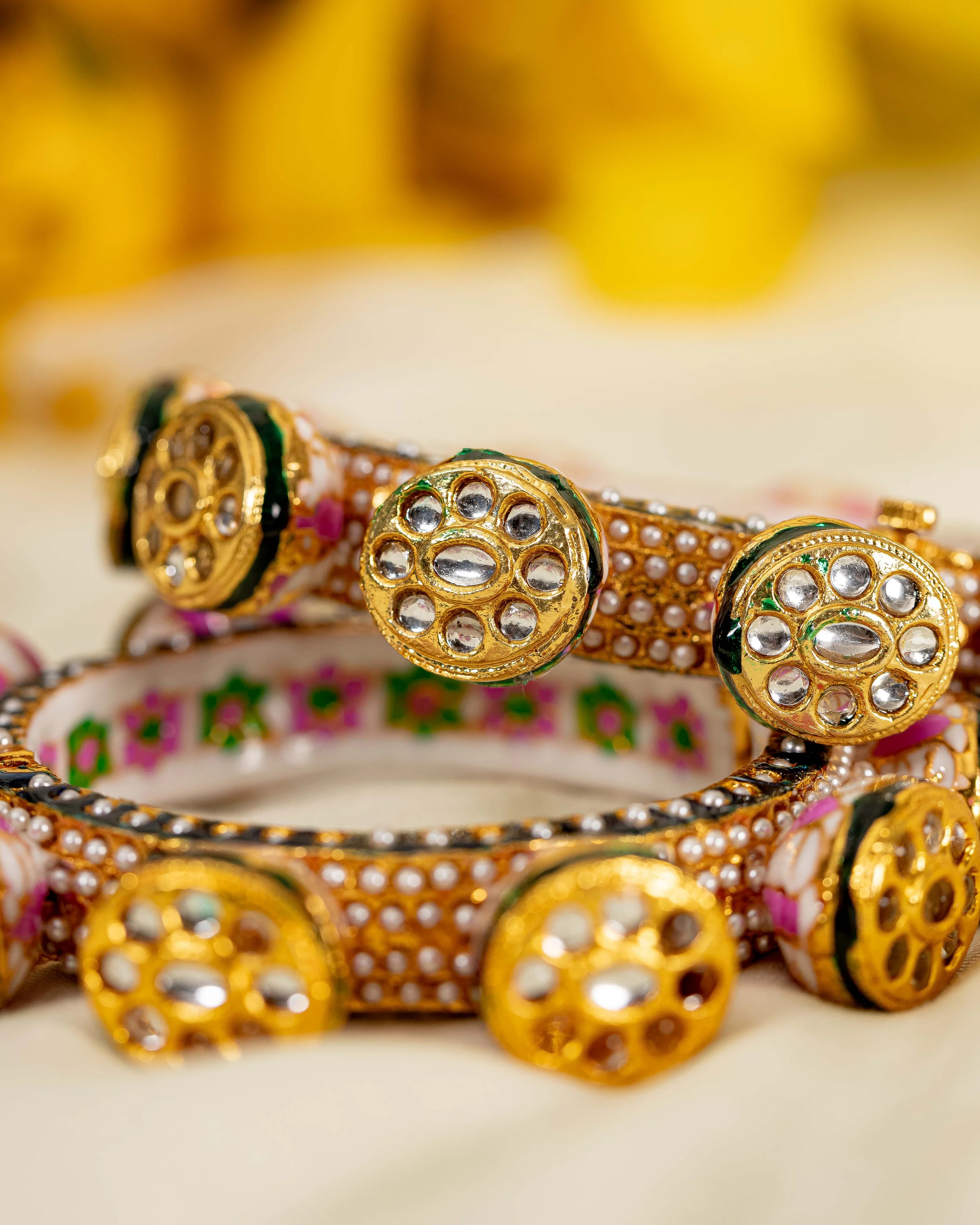 Gulabi Handcrafted Brass Bangles - Image 4