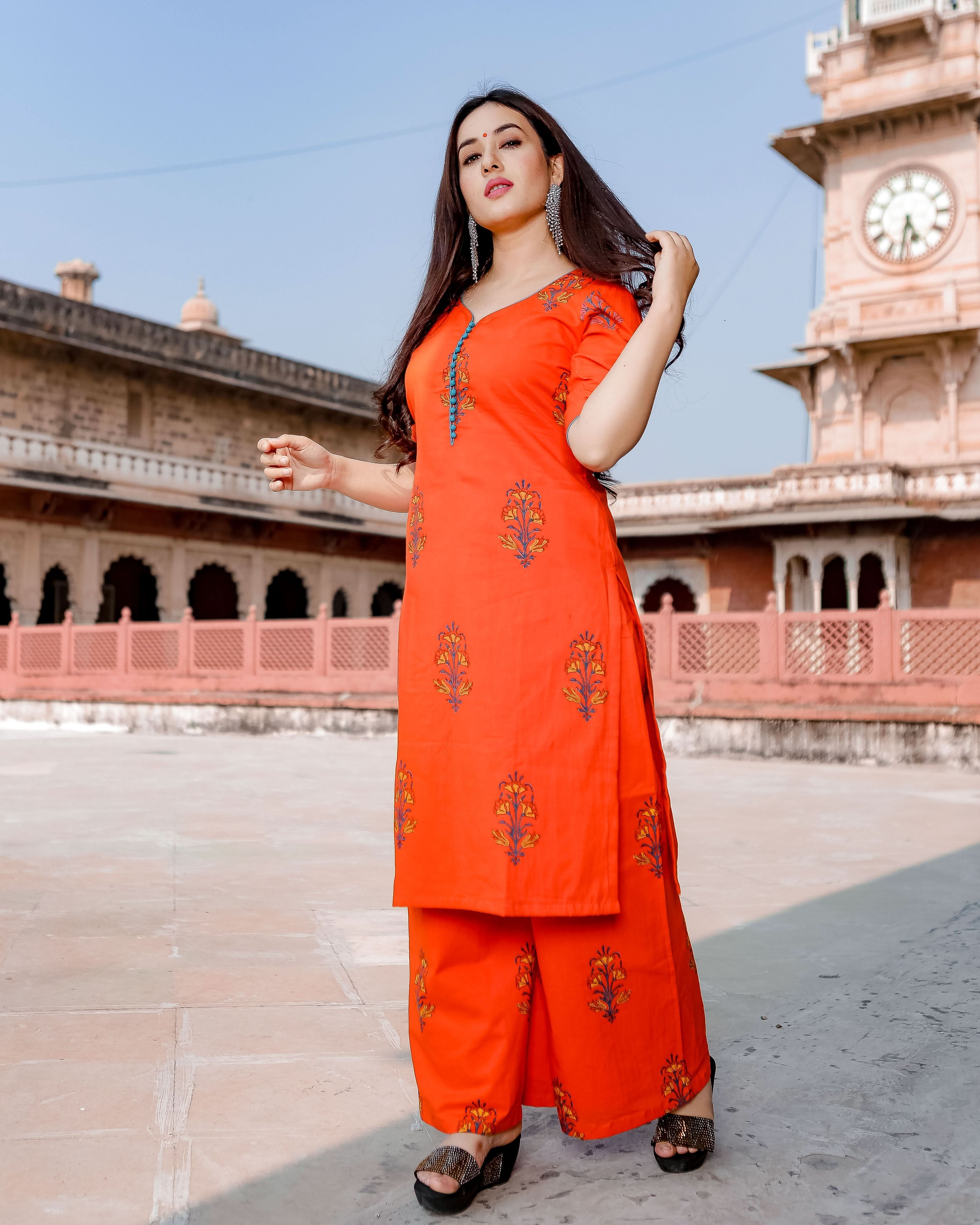 Gulmohar Handblock Suit Set - Image 6