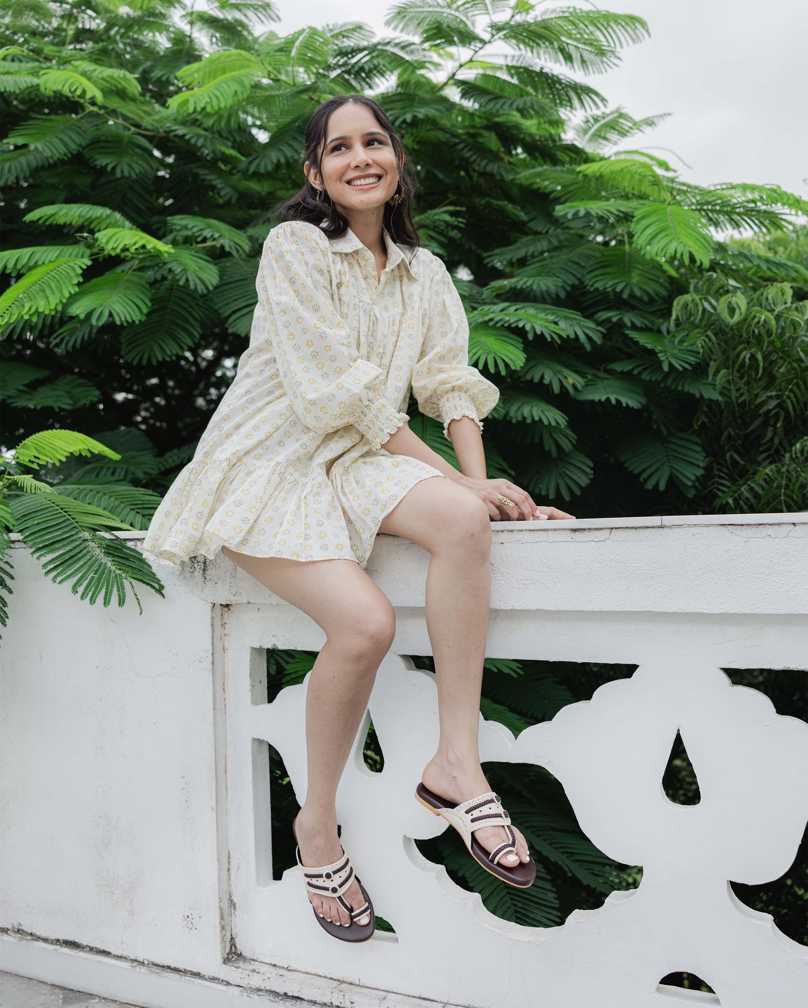 Hickory Cream Kolha Flats - Image 2