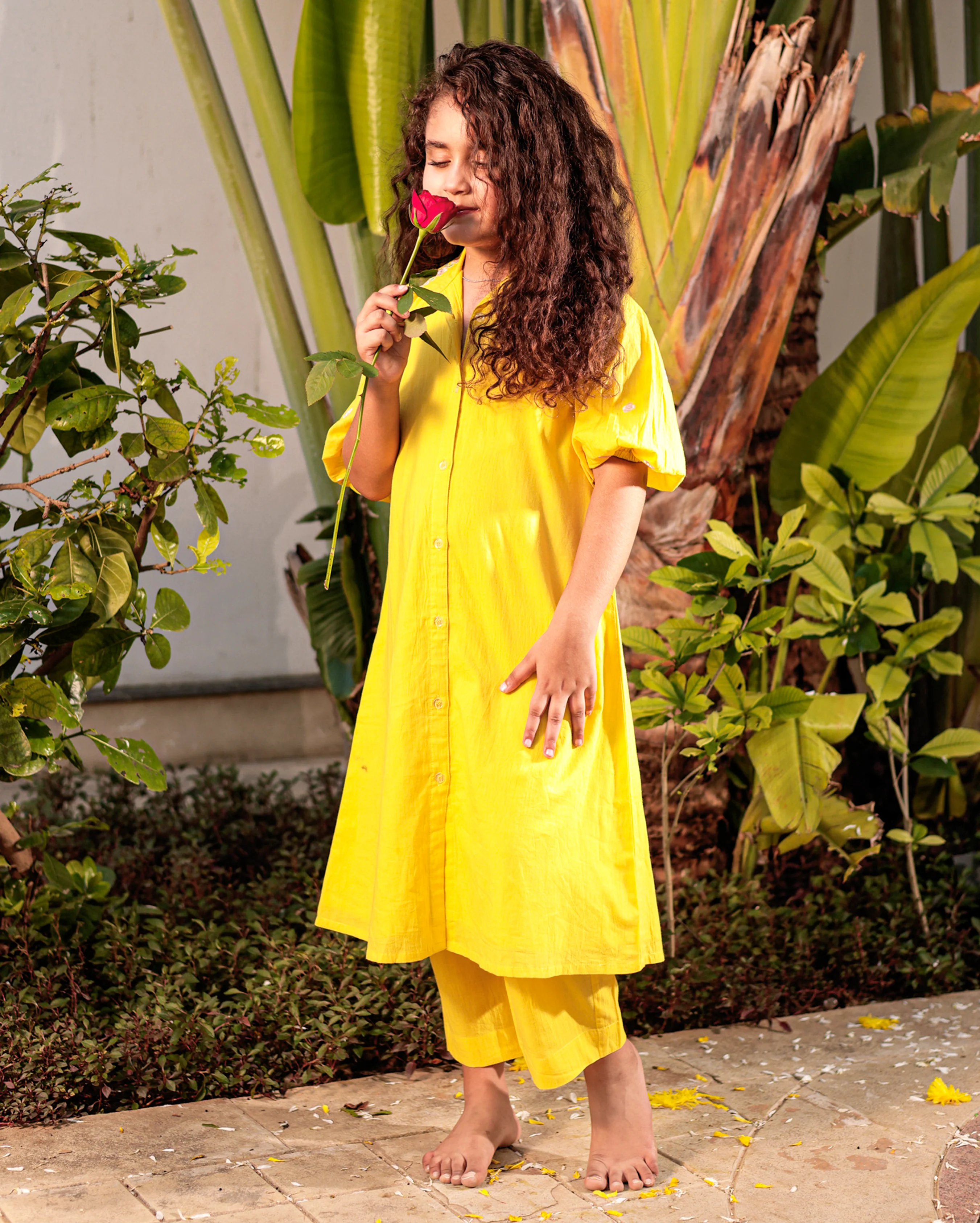 Honey Bee Yellow Cotton Coord Set - Image 2