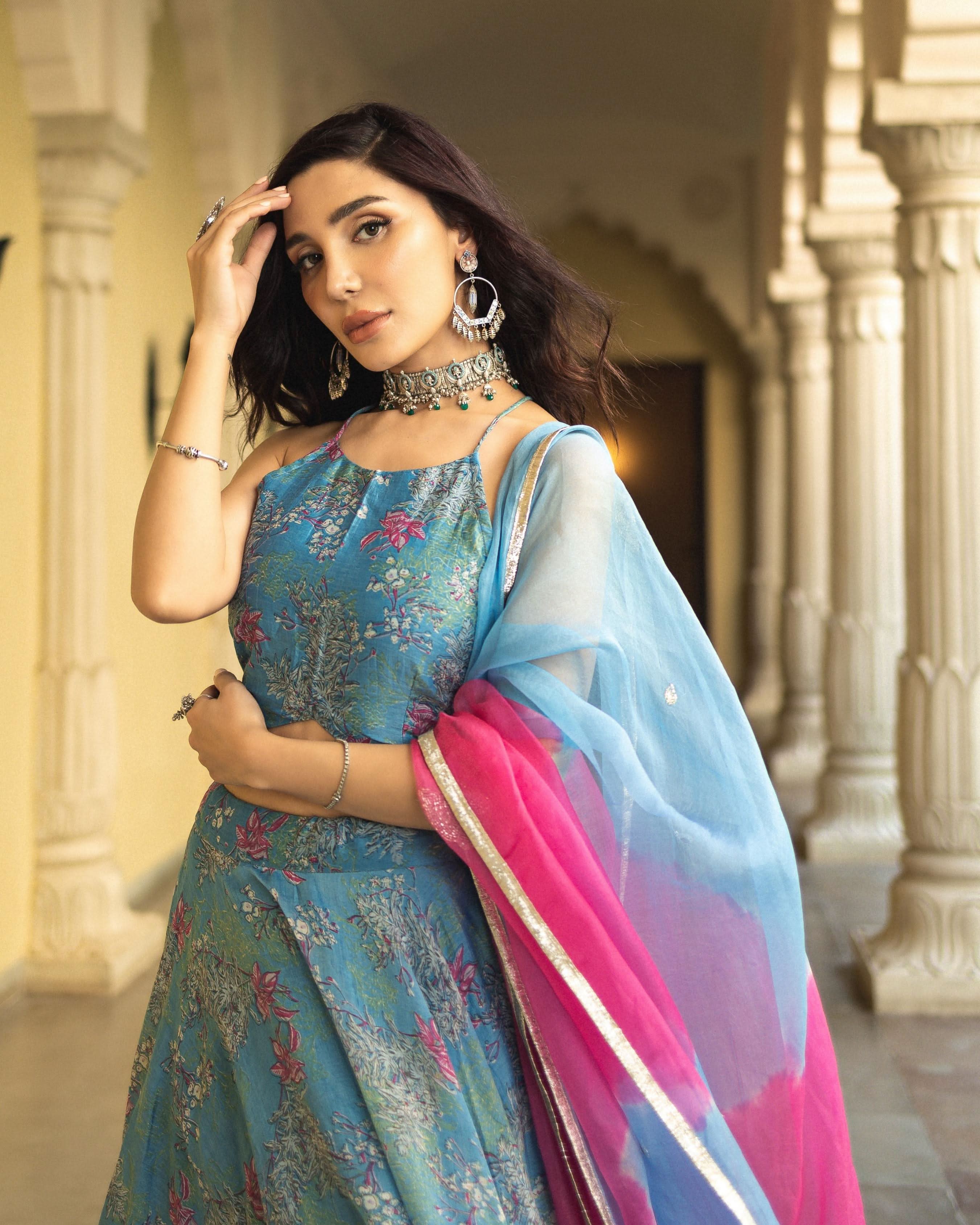 Inara Chanderi Lehenga Set - Image 6