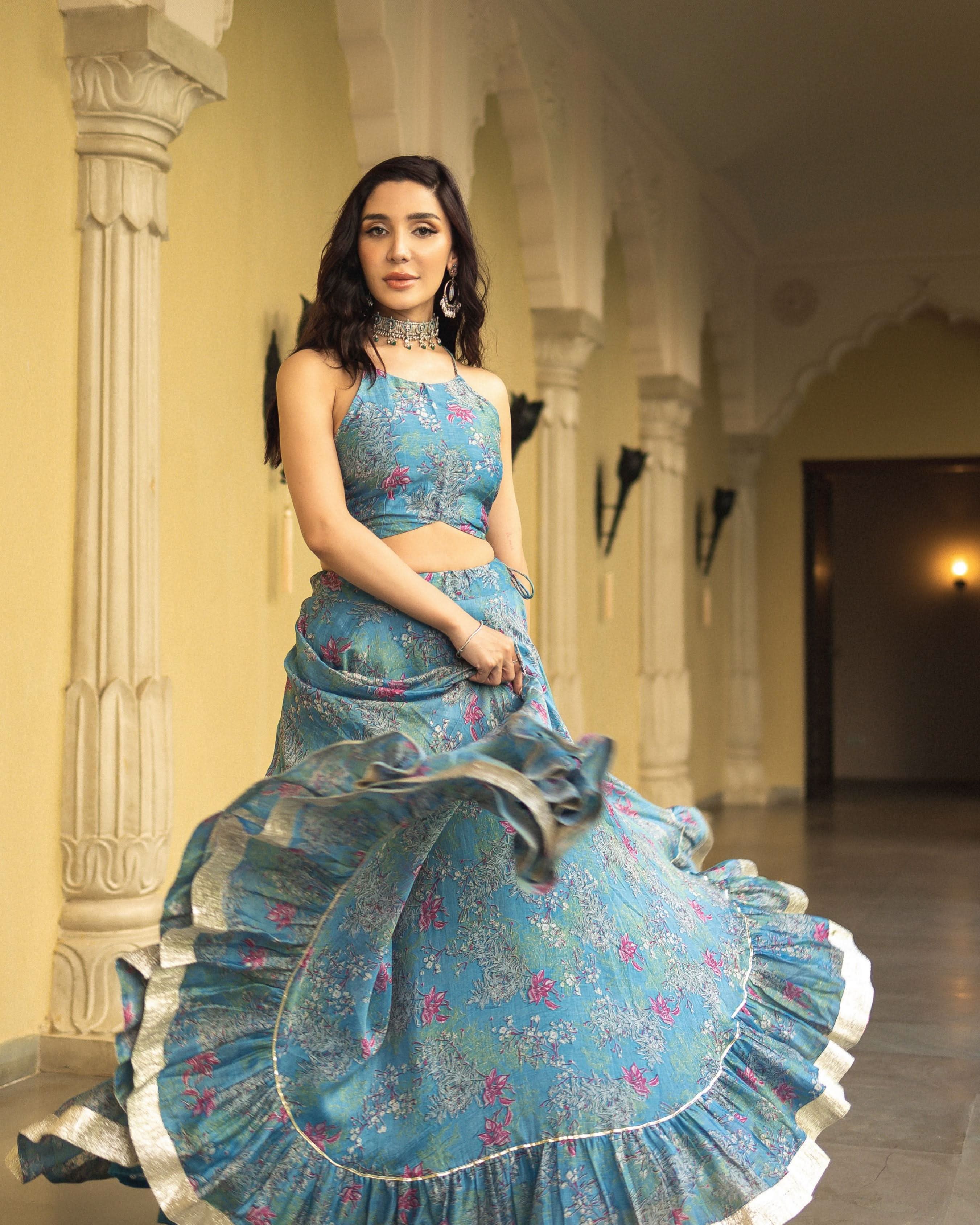 Inara Chanderi Lehenga Set - Image 7