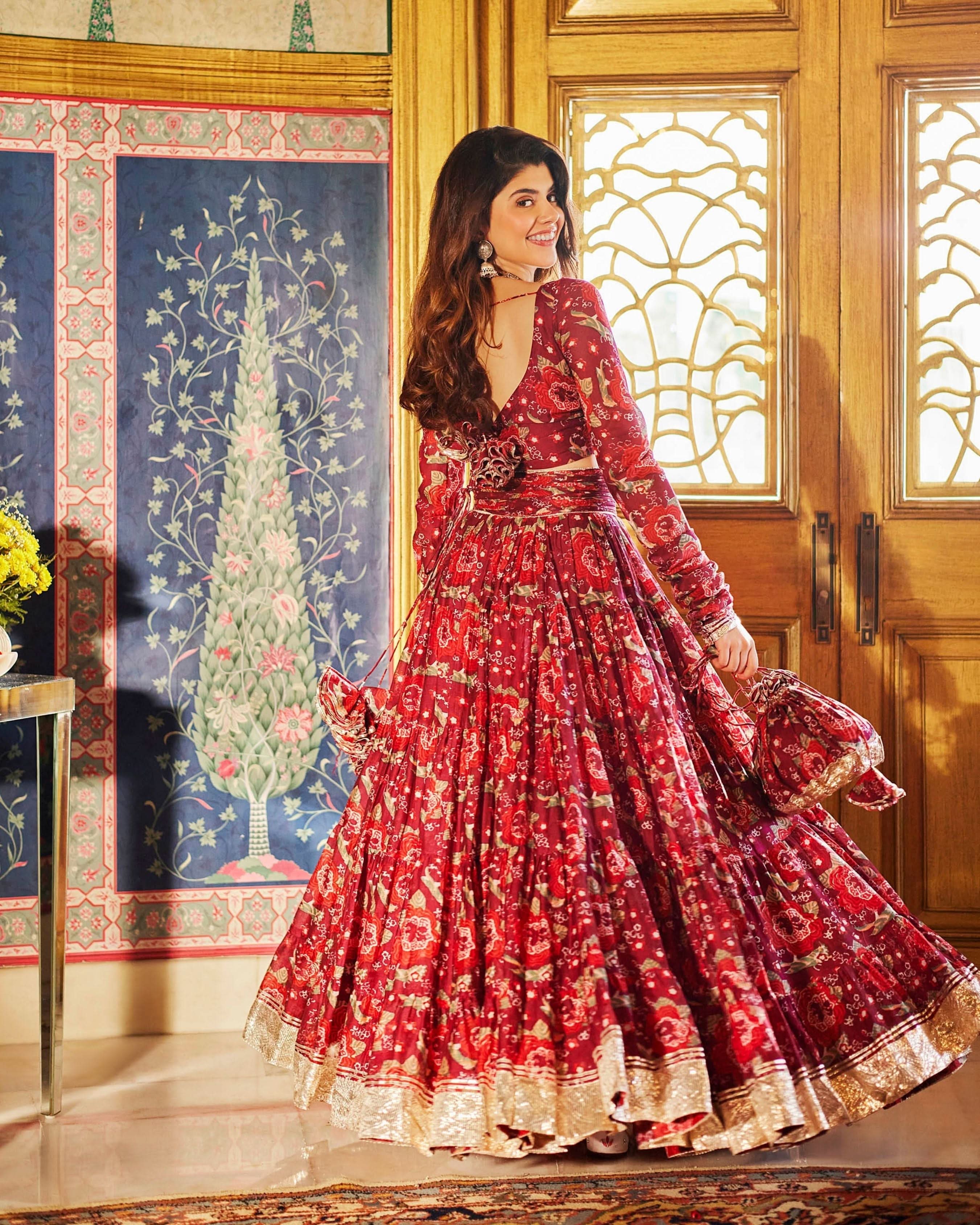 Inina Chanderi Lehenga Set - Image 5