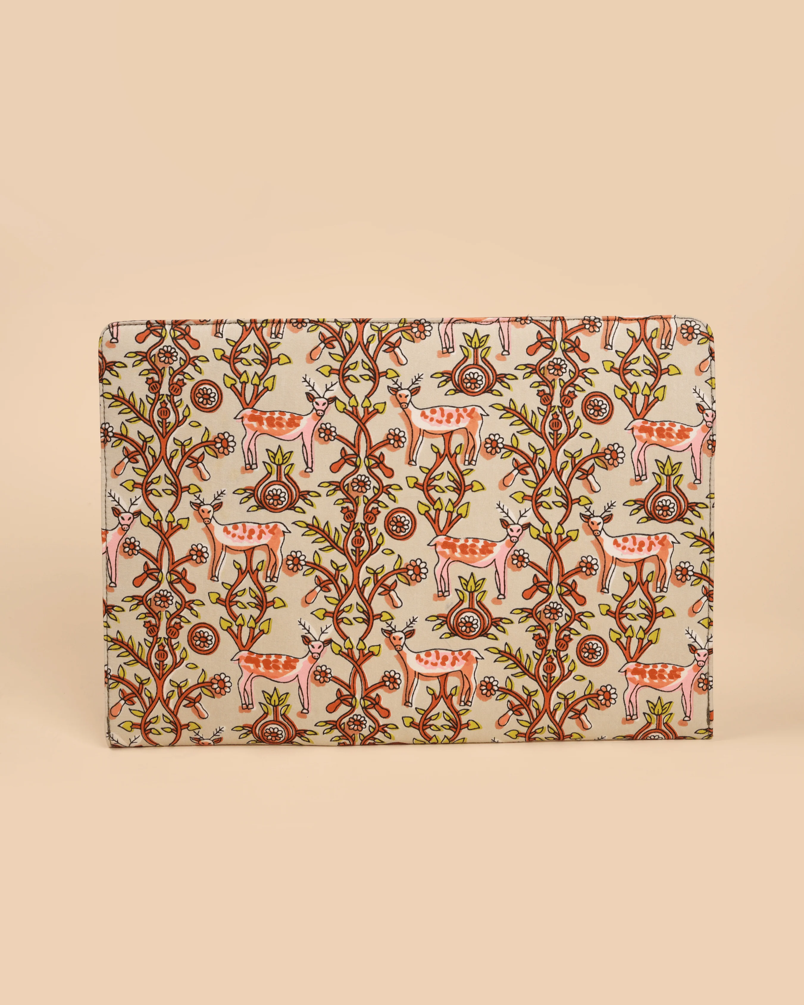 Ivory Meadows Handblock Laptop Sleeve - Image 5