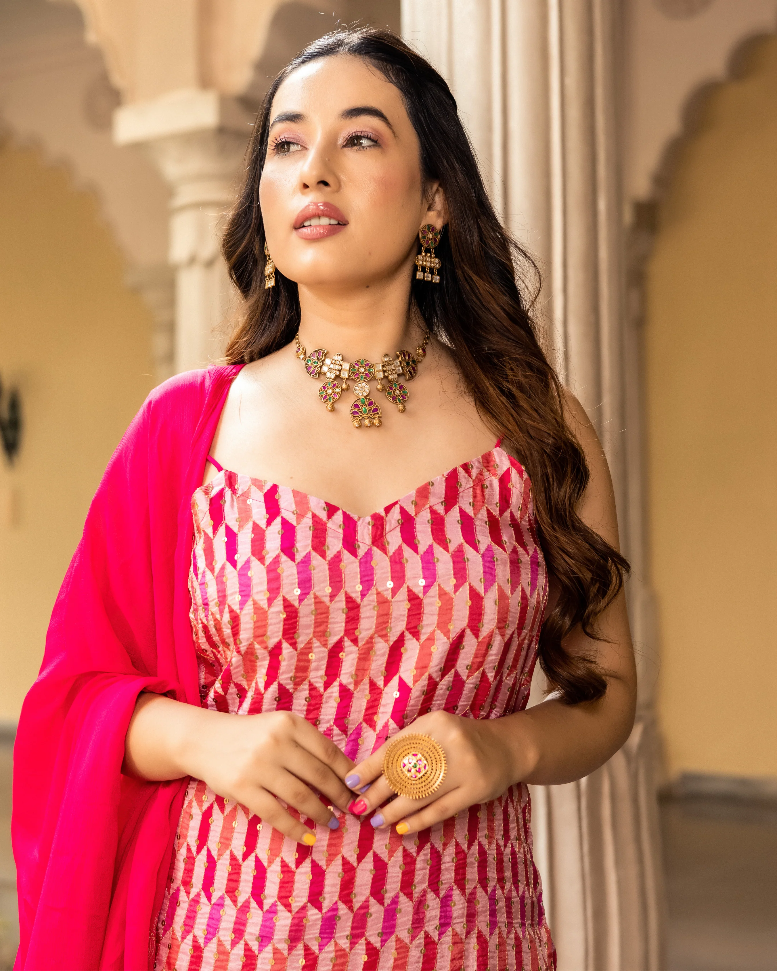 Jafrin Georgette Sharara Set - Image 4