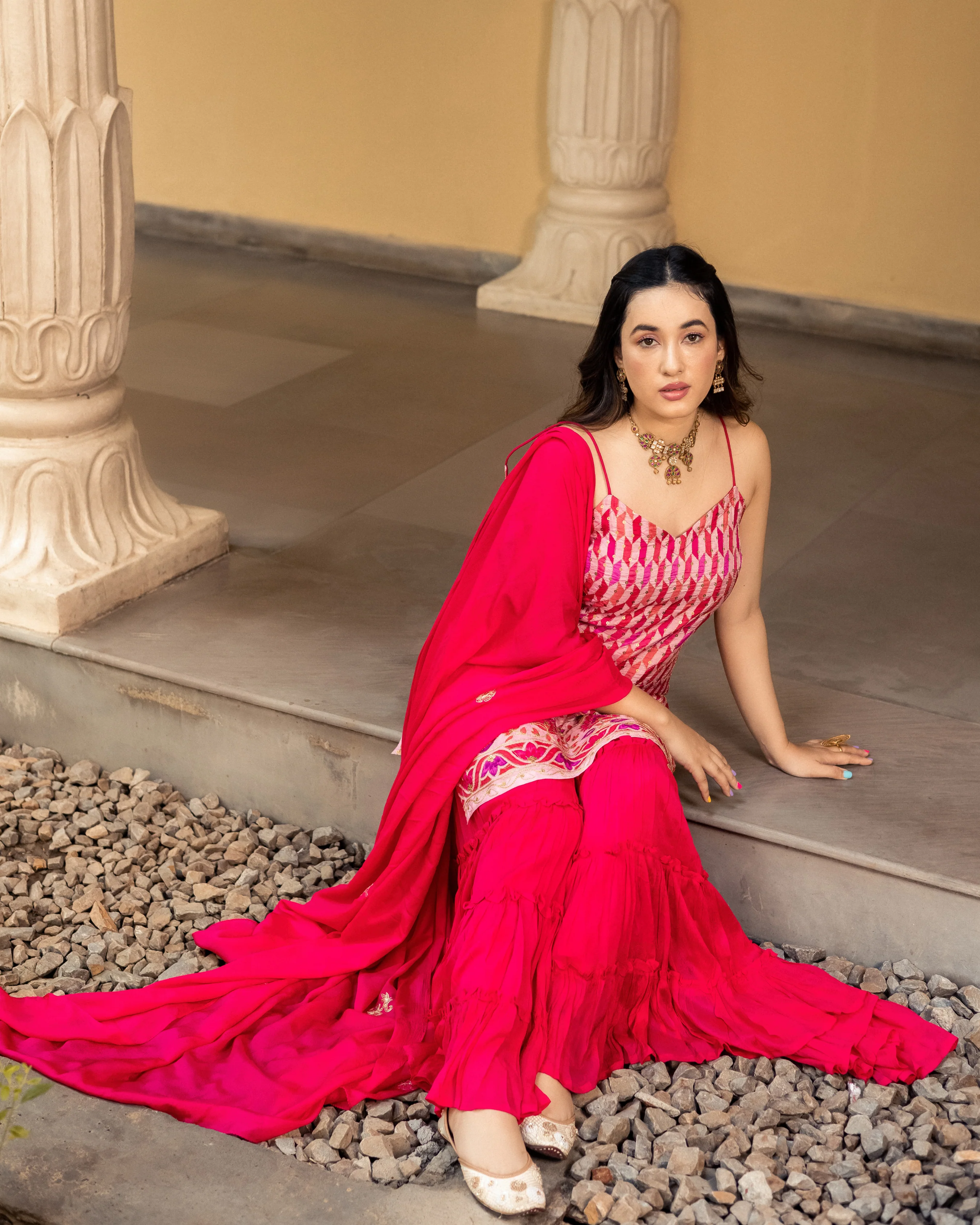 Jafrin Georgette Sharara Set - Image 7