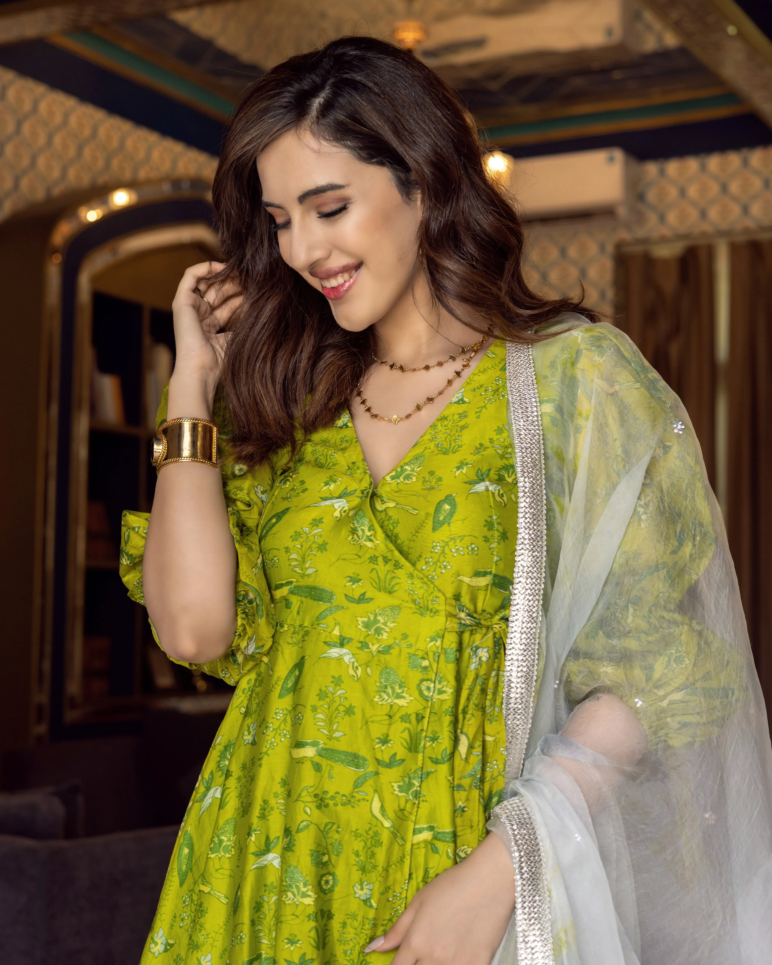 Jenna Chanderi Sharara Set - Image 4