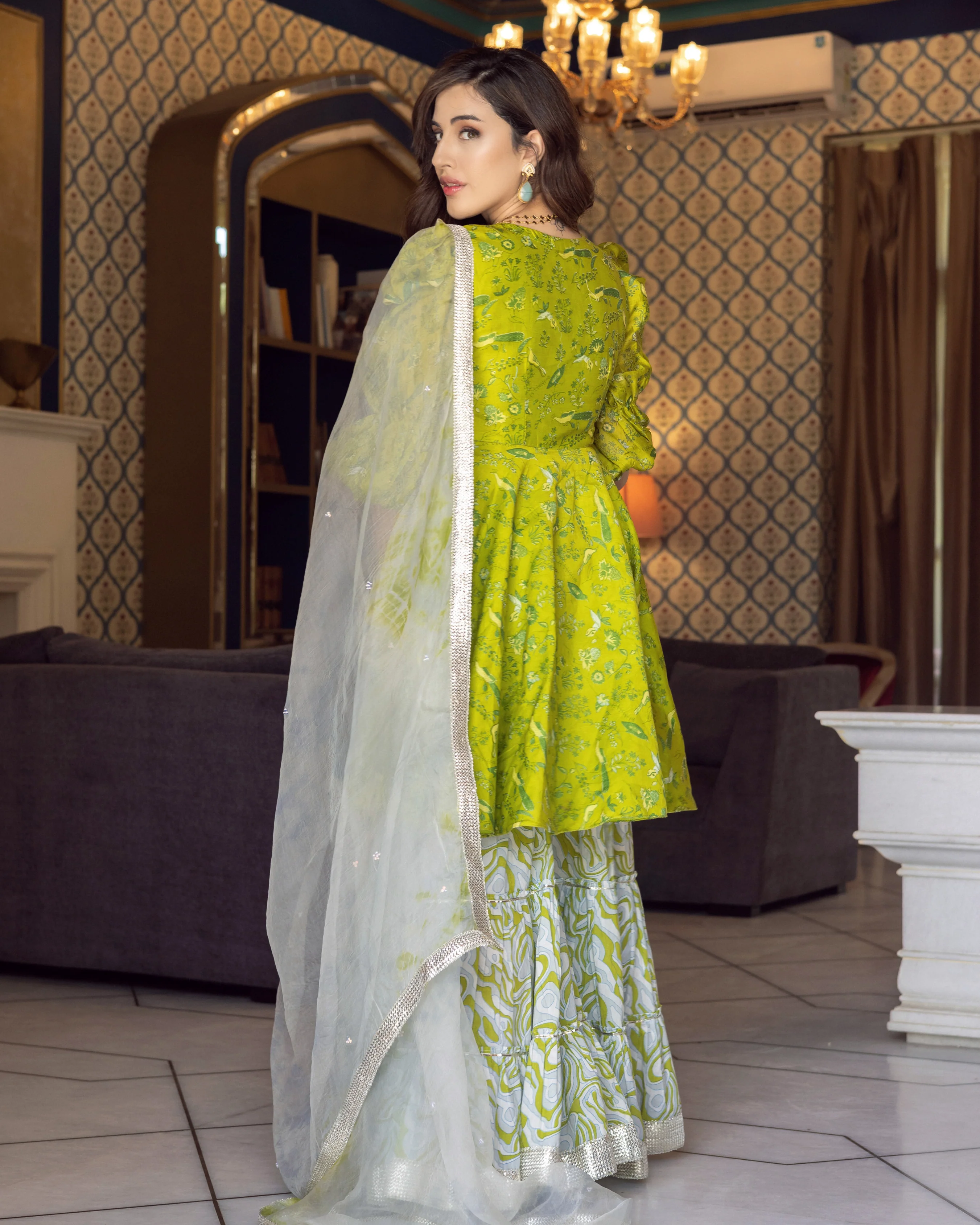 Jenna Chanderi Sharara Set - Image 6