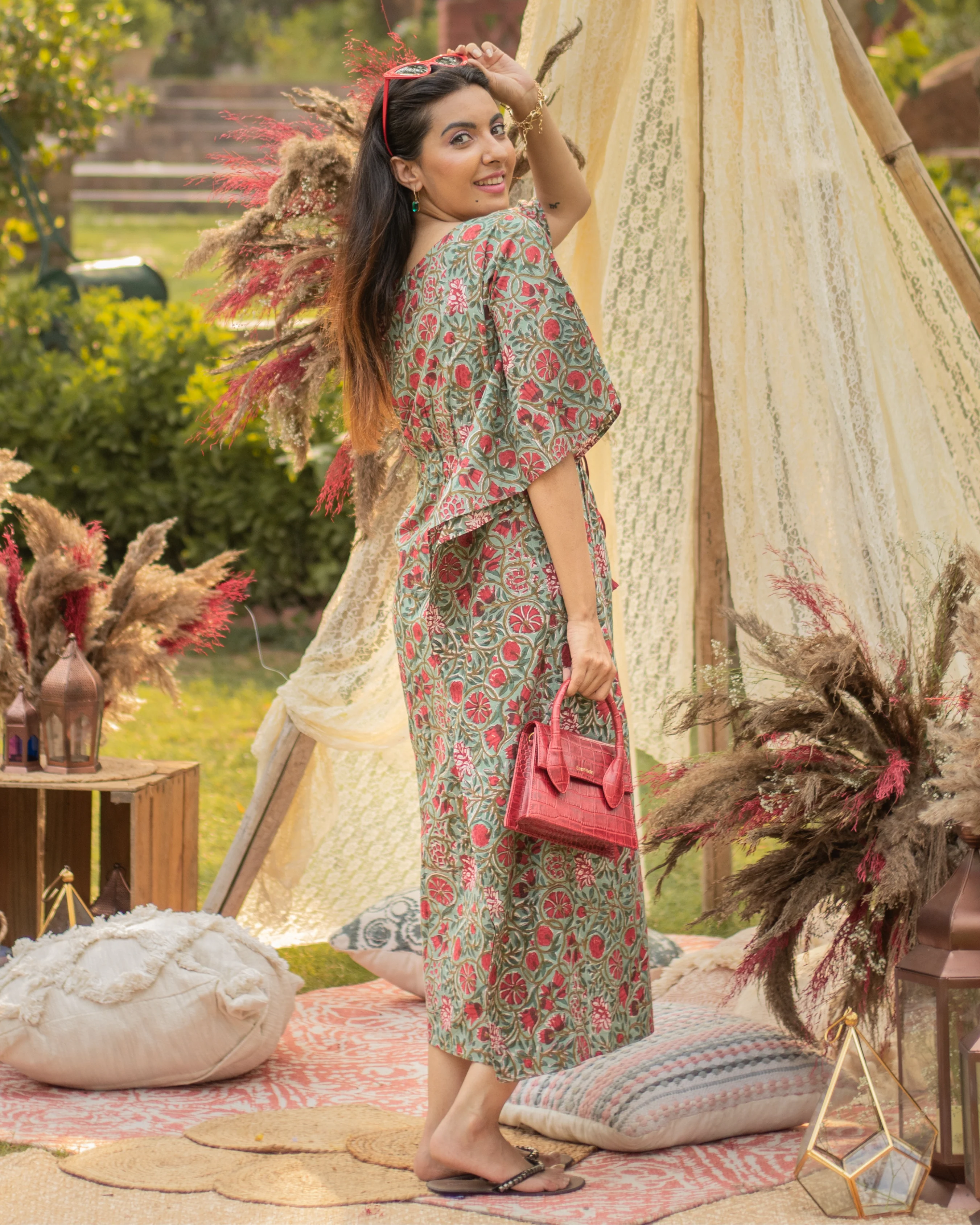 Mexican Bay Cotton Kaftan Set - Image 8