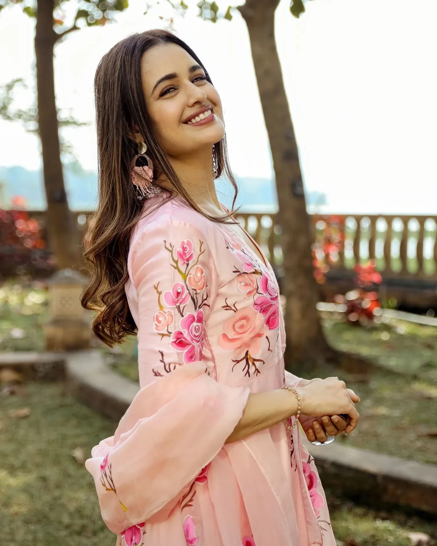 Moss Peach Handpainted Suit Set - Image 5