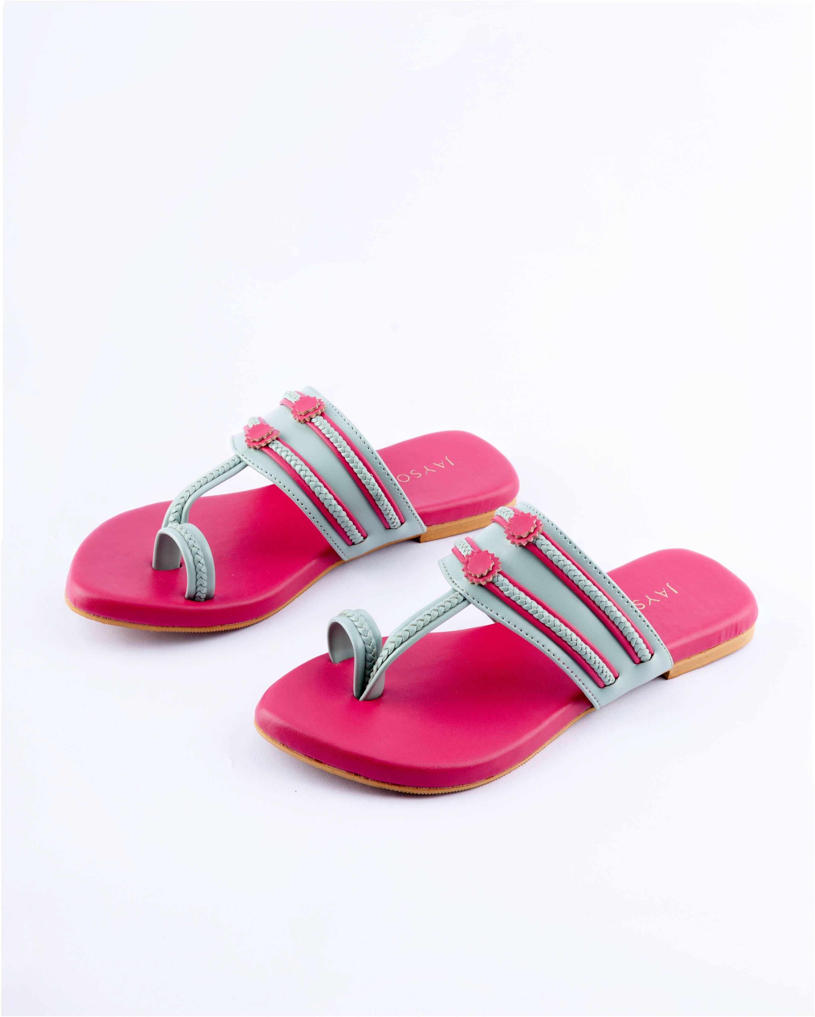 Mountbatten pink Kolha Flats - Image 3