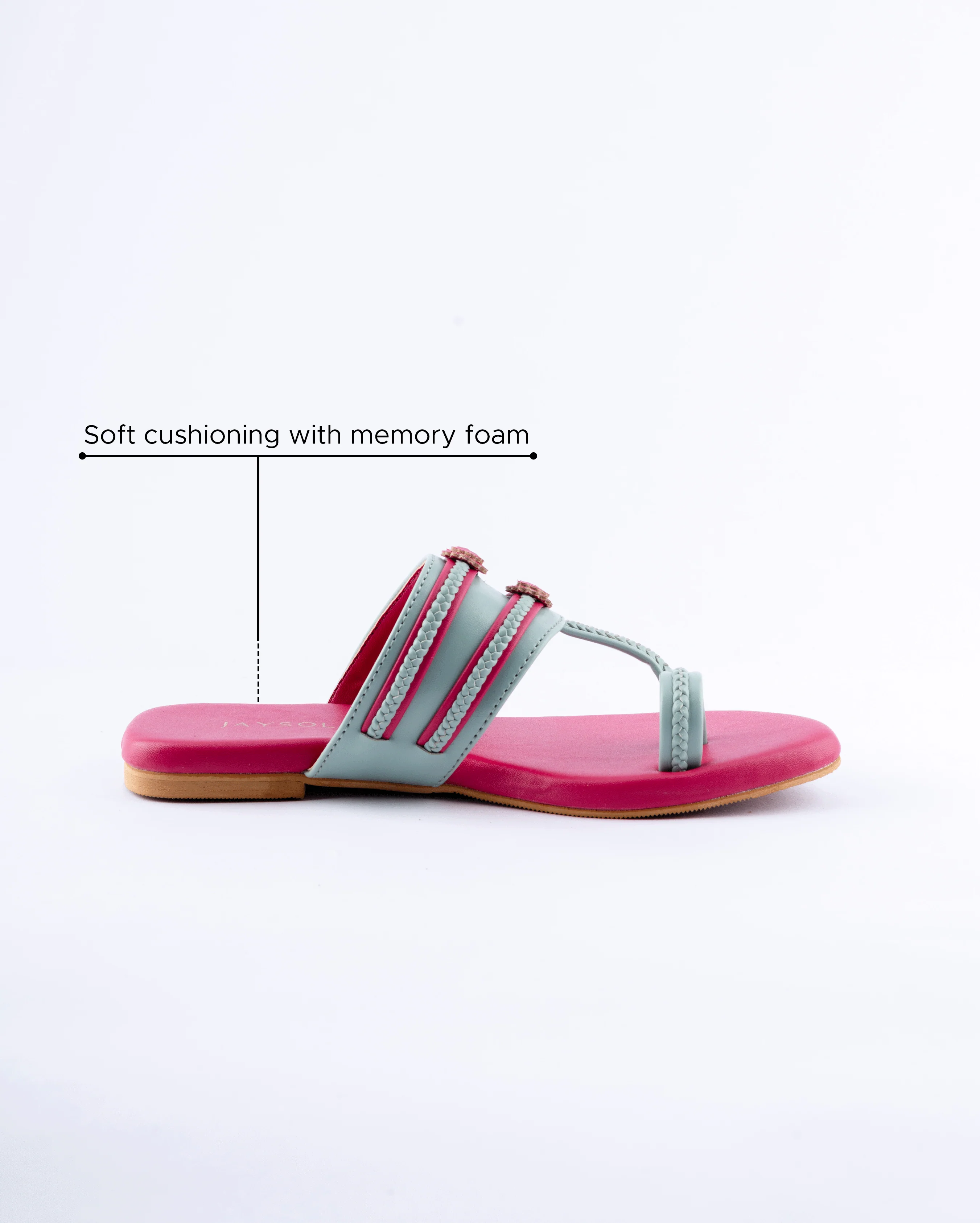 Mountbatten pink Kolha Flats - Image 4