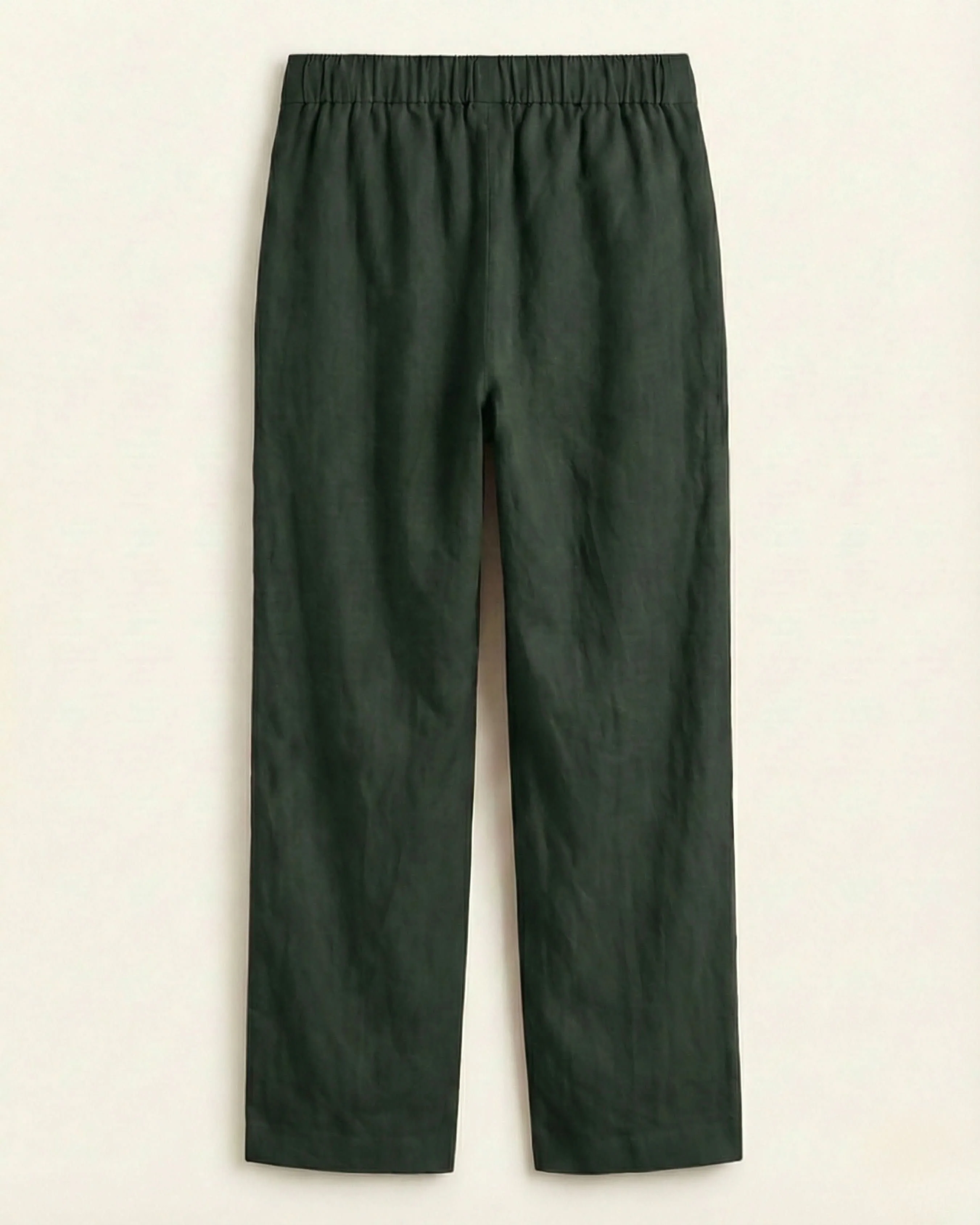 Mridul Dark Green Cotton Straight Pants - Image 6