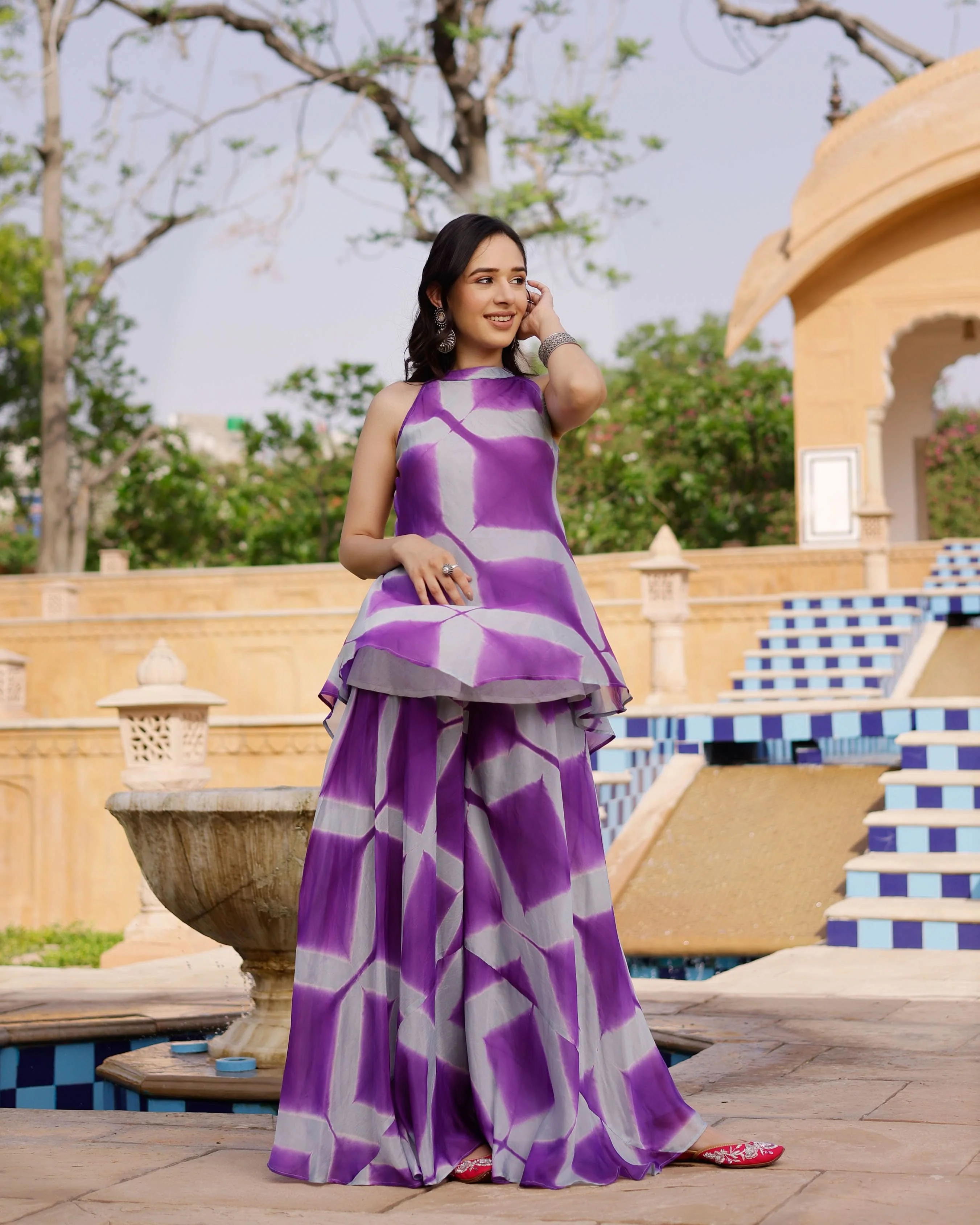Nancy Silk Tie & Dye Kurta Set - Image 6