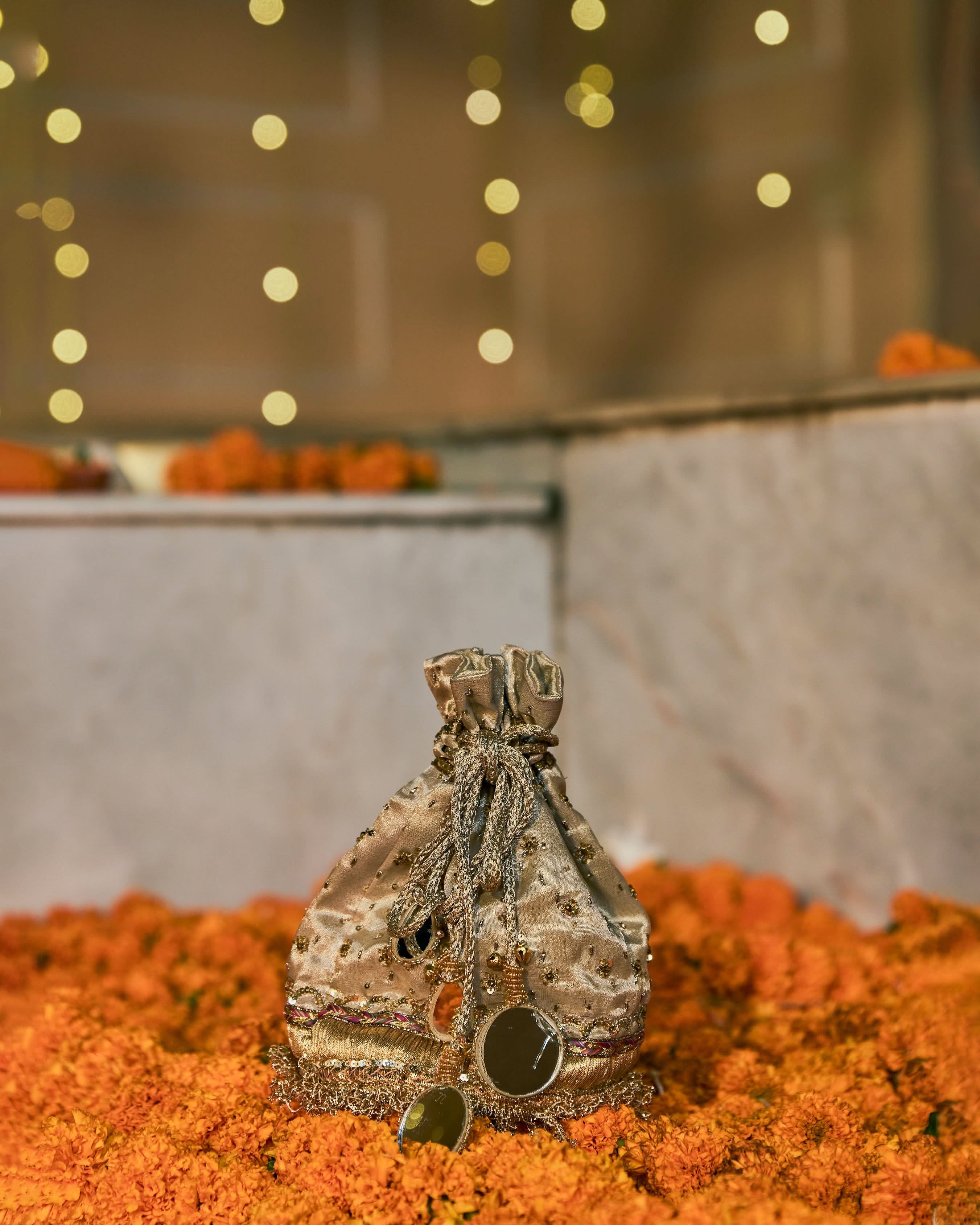 Naqaashi Beige Potli - Image 4