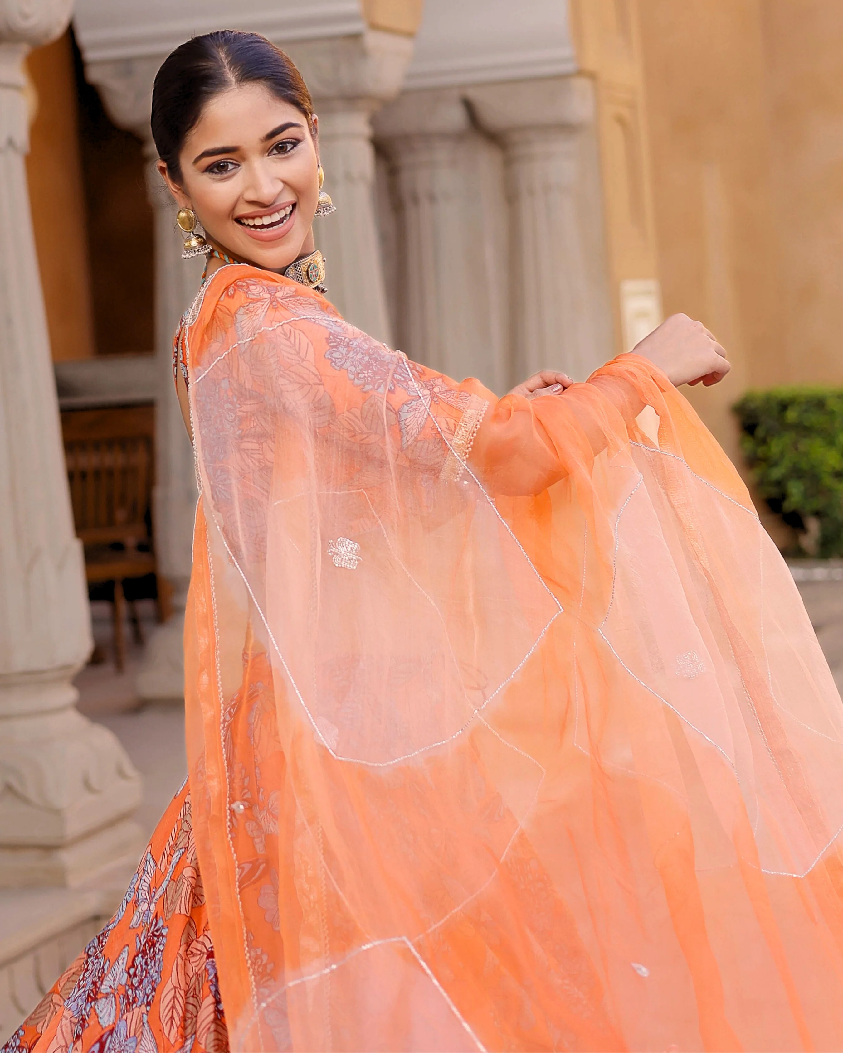 Nayan Chanderi Lehenga Set - Image 4