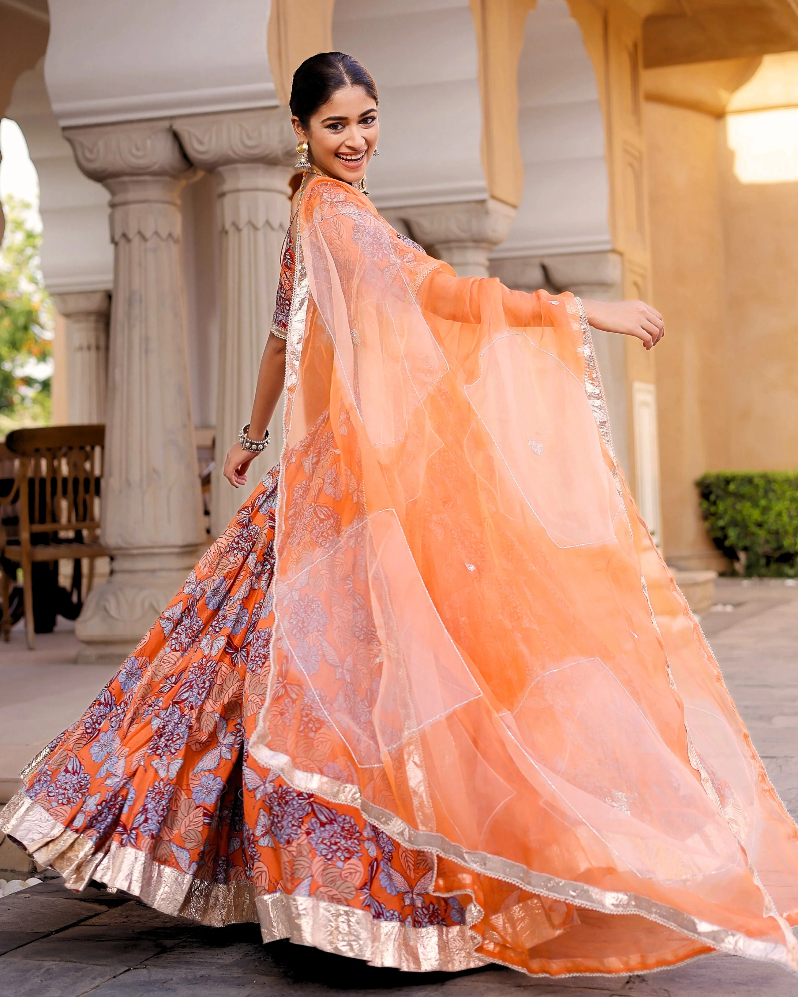 Nayan Chanderi Lehenga Set - Image 5