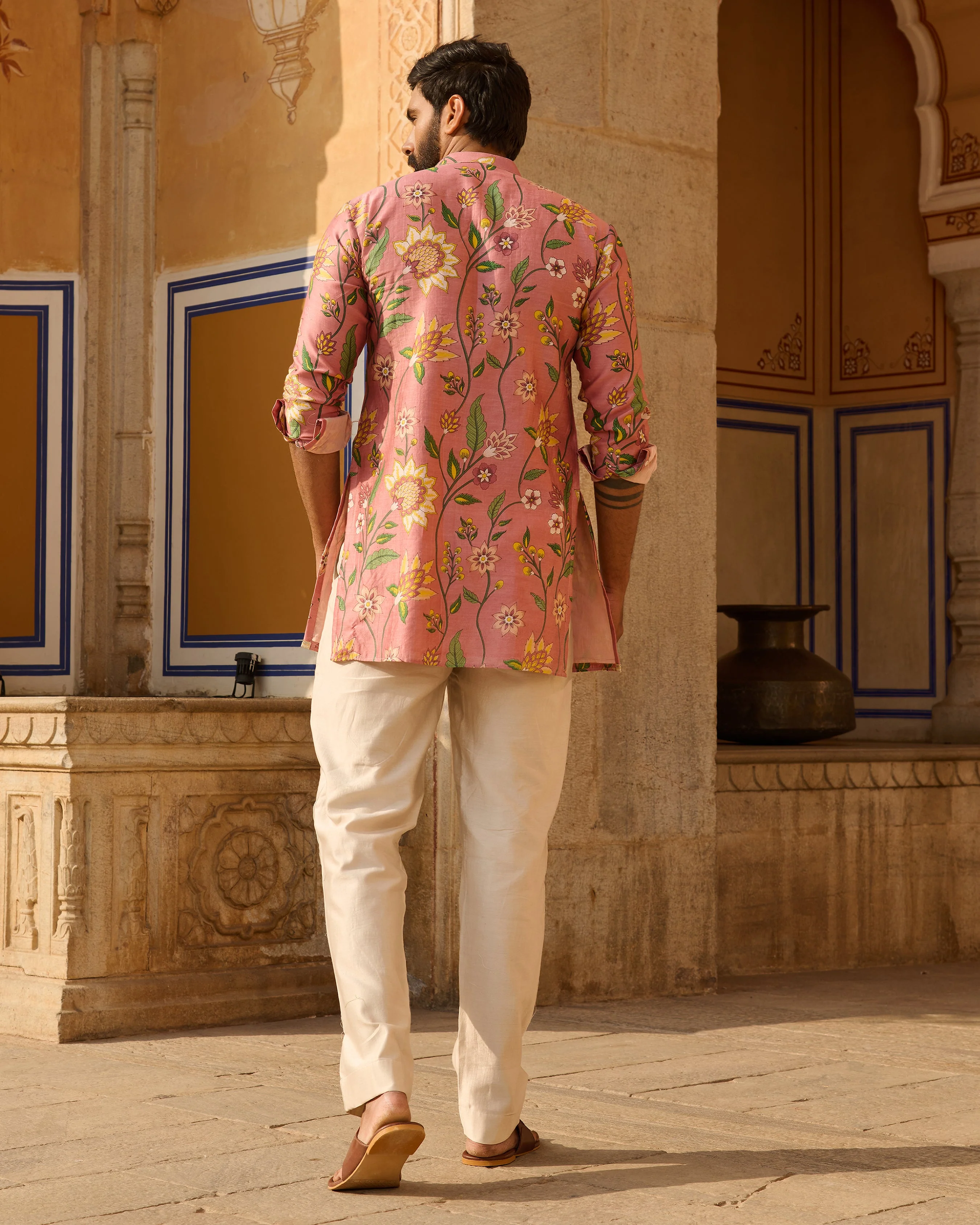 Neil Peach Printed Chanderi Kurta - Image 9