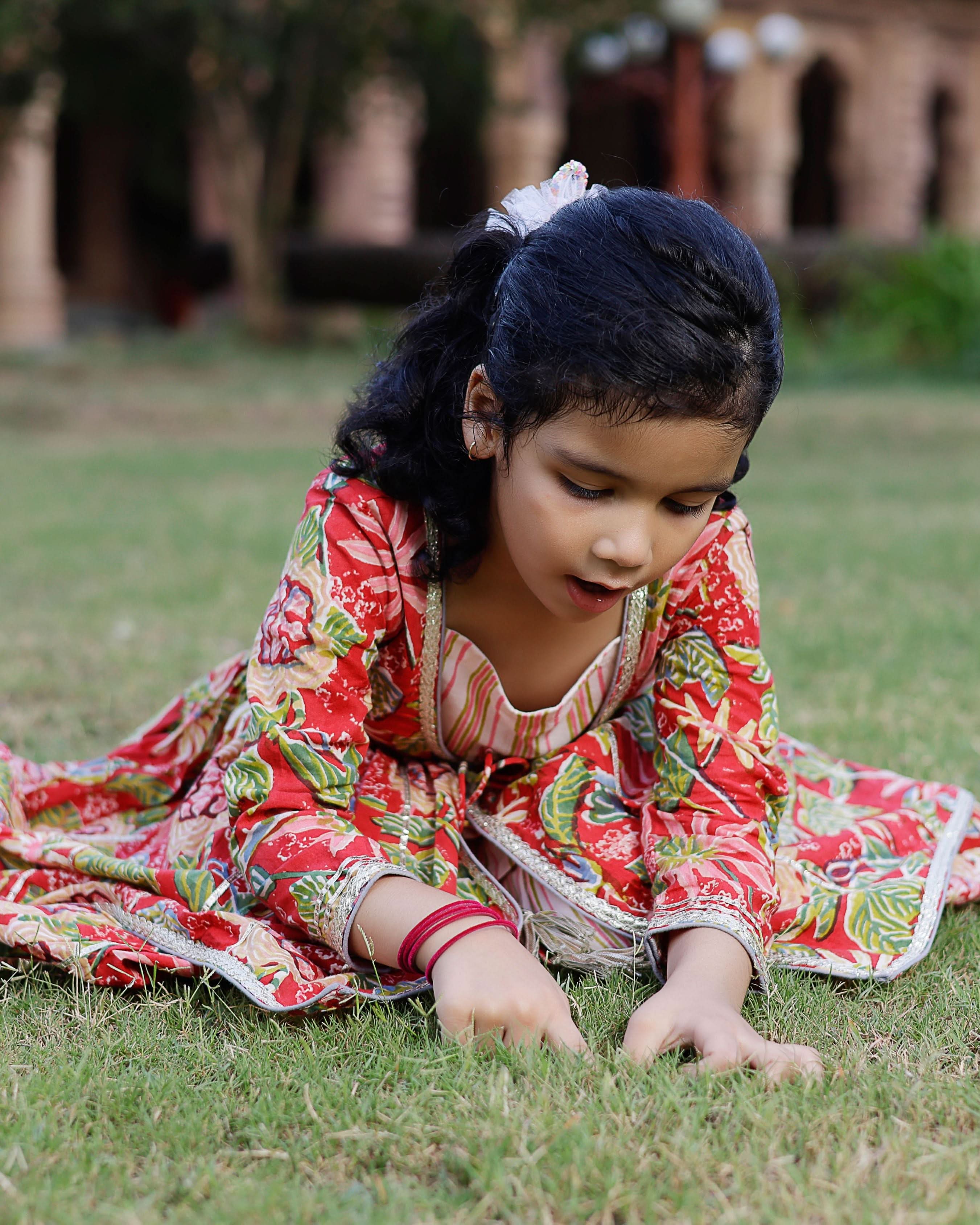 Nixi Handblock Cotton Sharara Set - Image 2