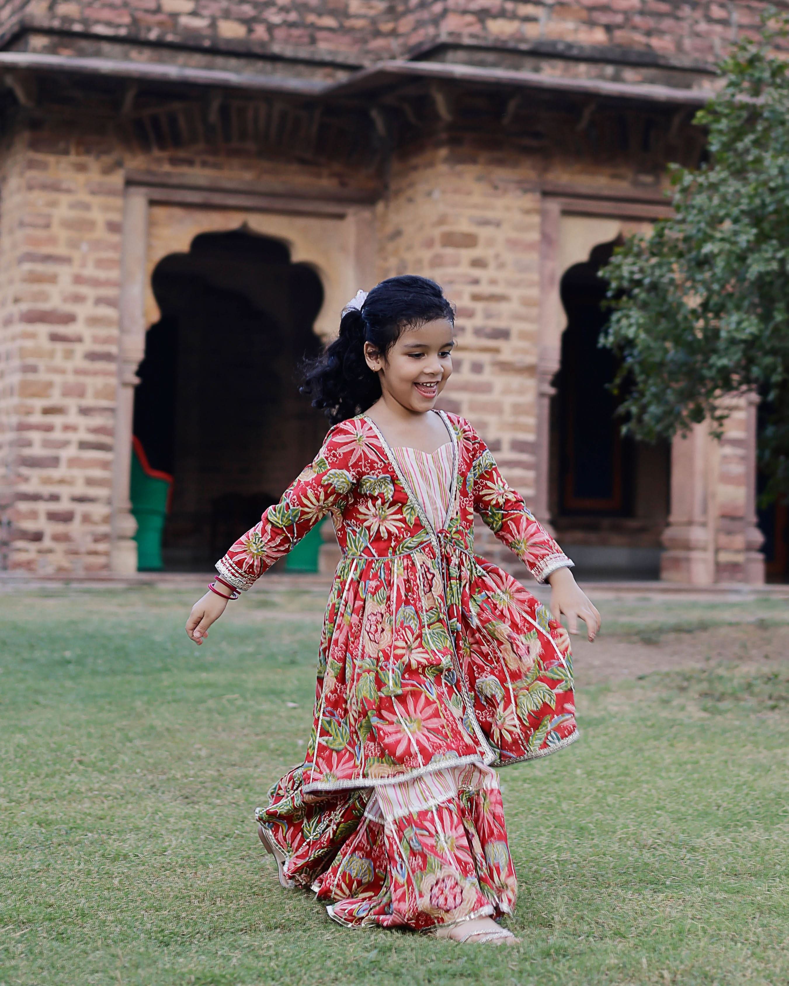 Nixi Handblock Cotton Sharara Set - Image 5