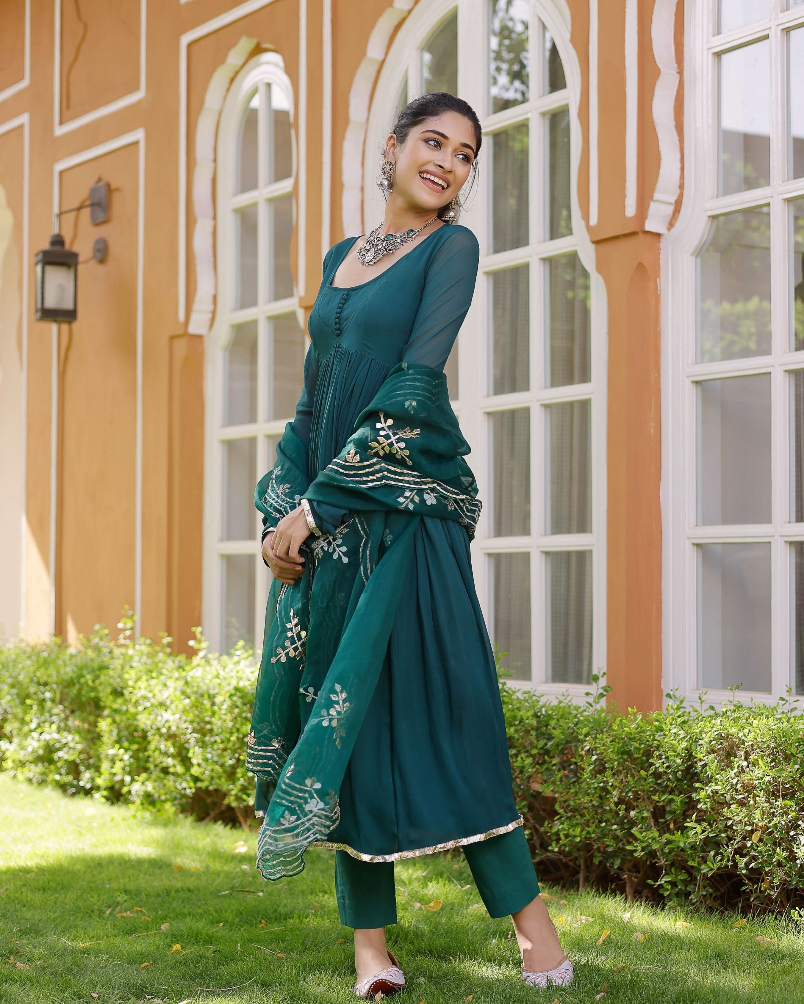 Odika Gotapatti Goergette Suit Set - Image 7