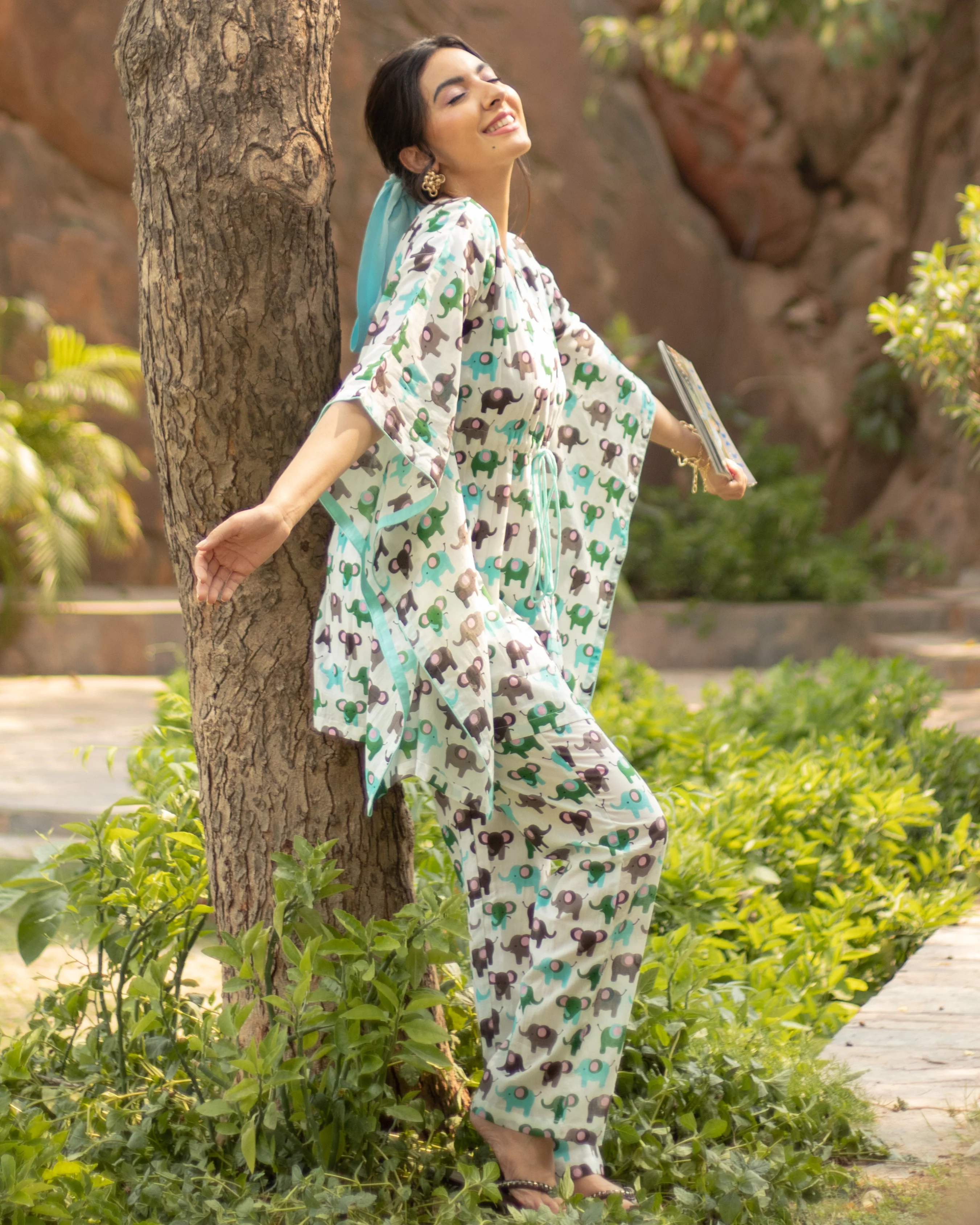 Okinawa Cotton Kaftan Set - Image 4