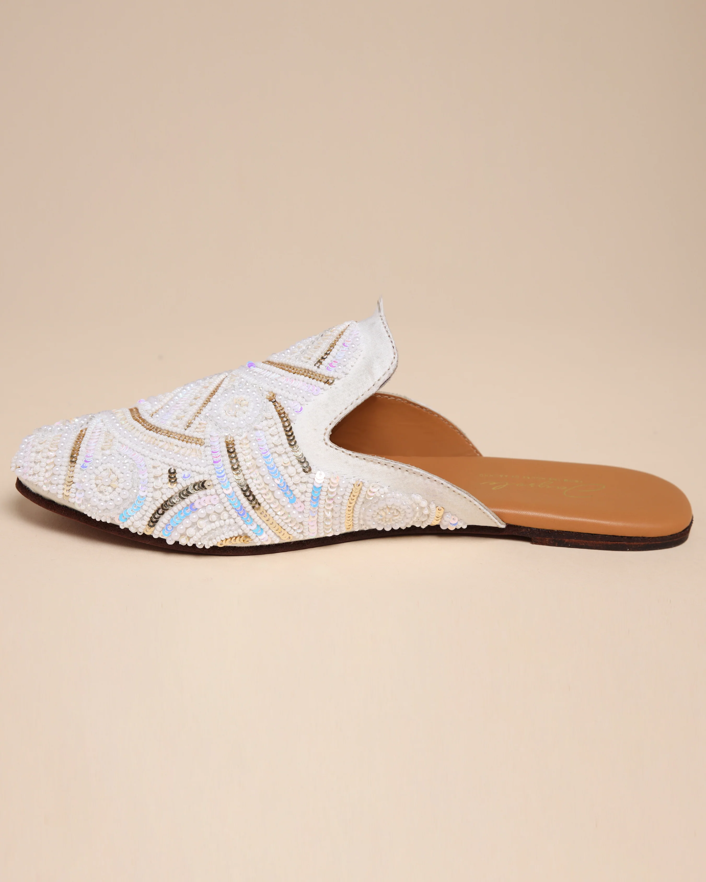Perfectly Pale Handcrafted Mules - Image 3