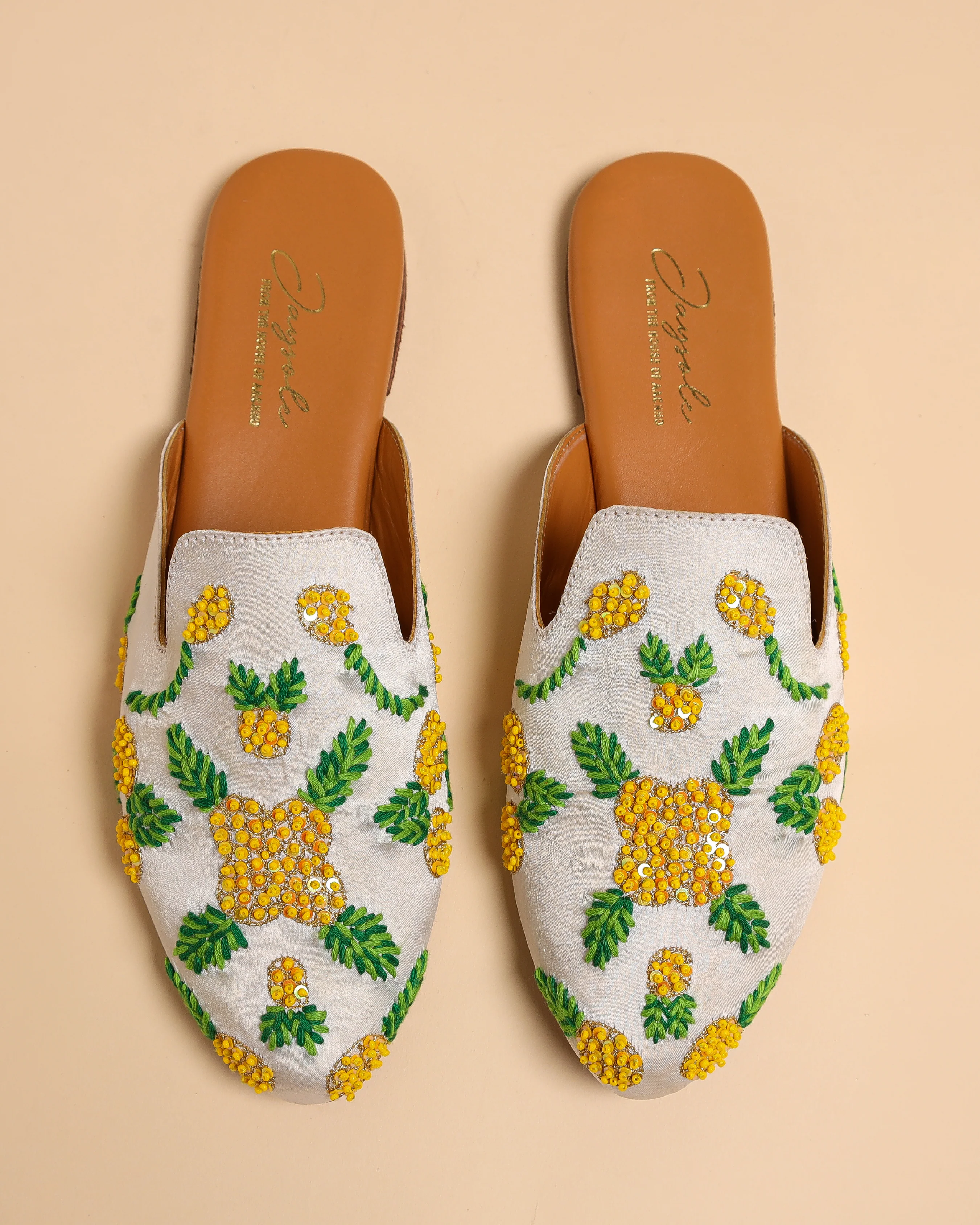 Pineapple Slice Handcrafted Mules - Image 6
