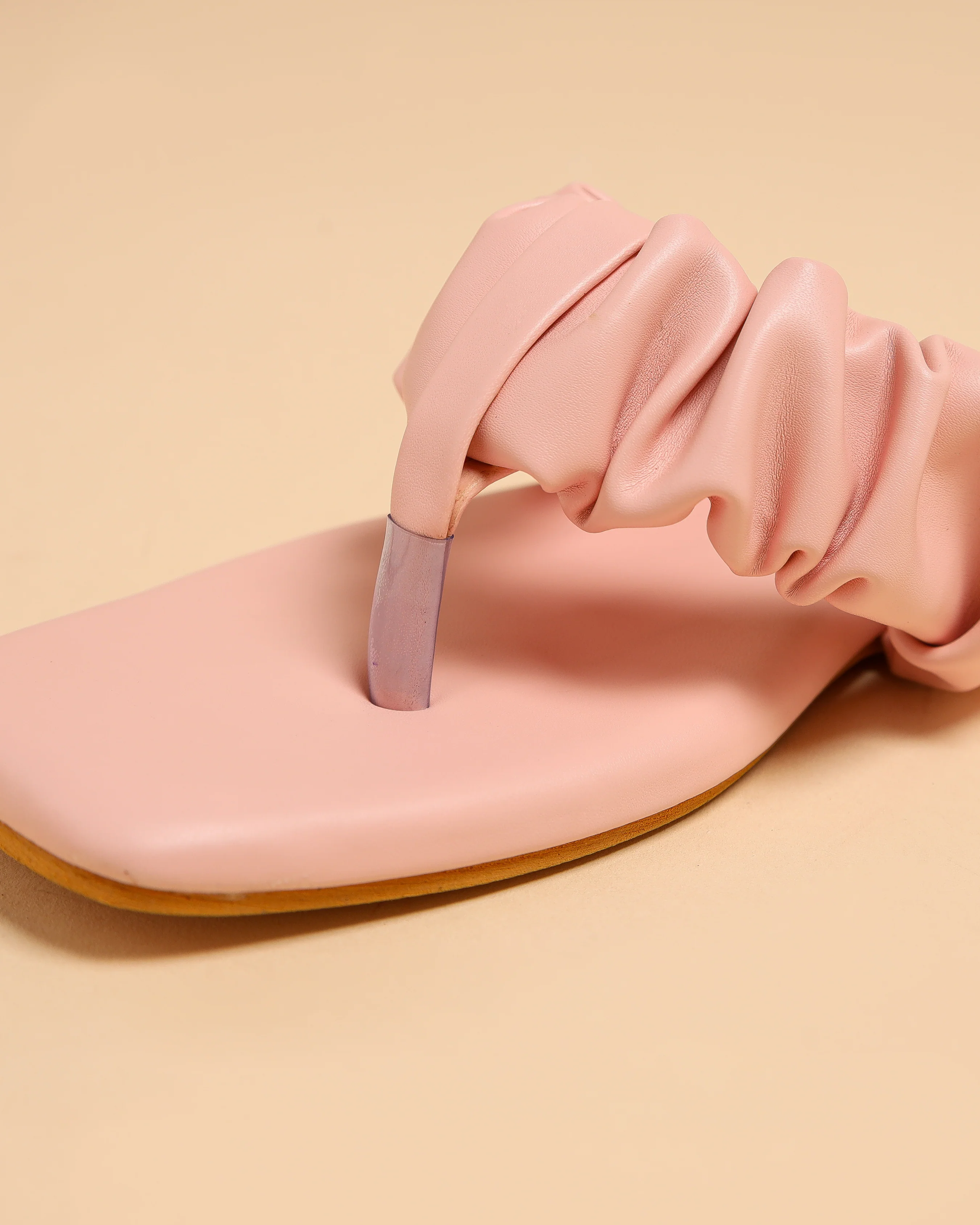 Pink Bachelor Gathered Flats - Image 5