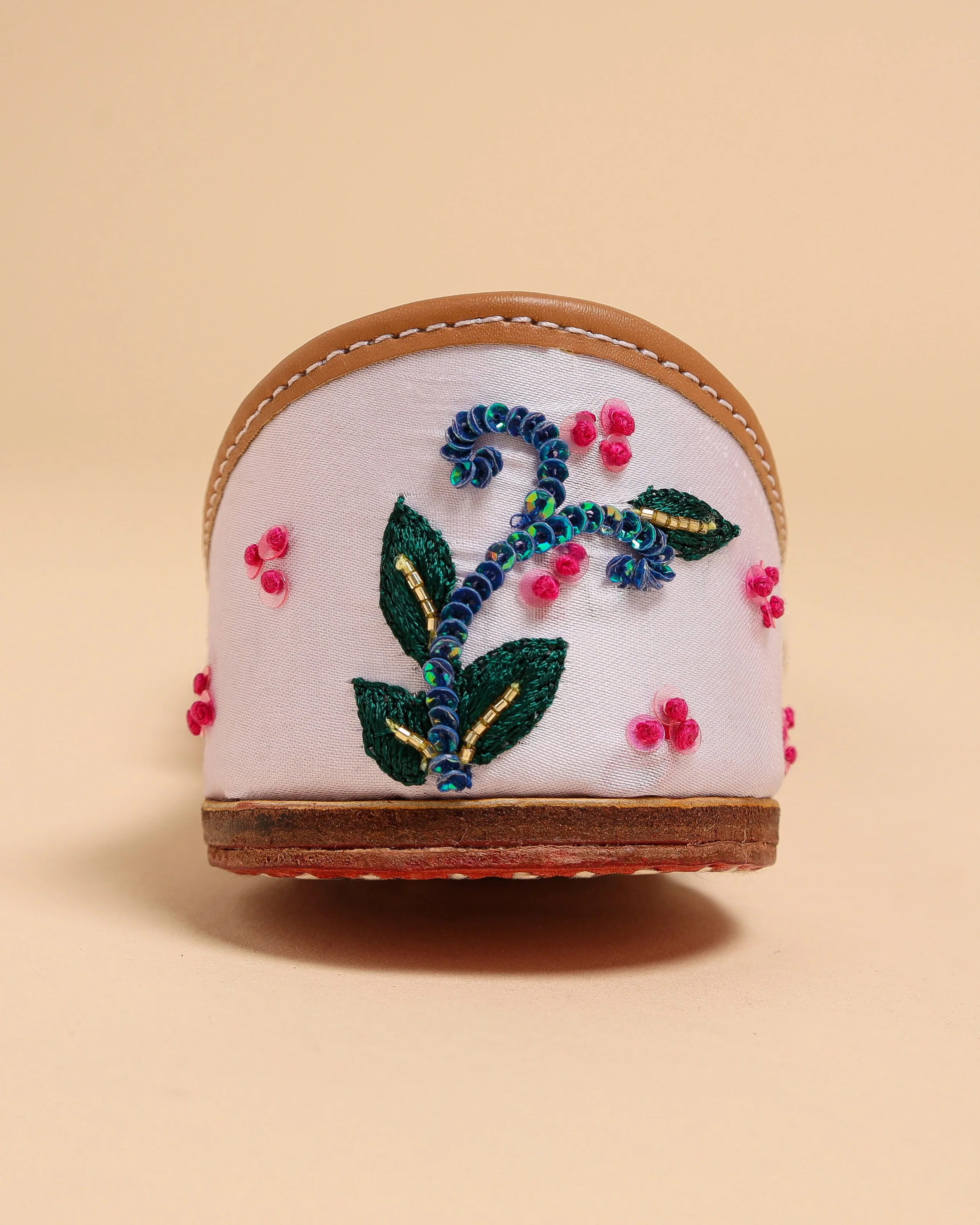Pink Butterfly Handcrafted Jutti - Image 11