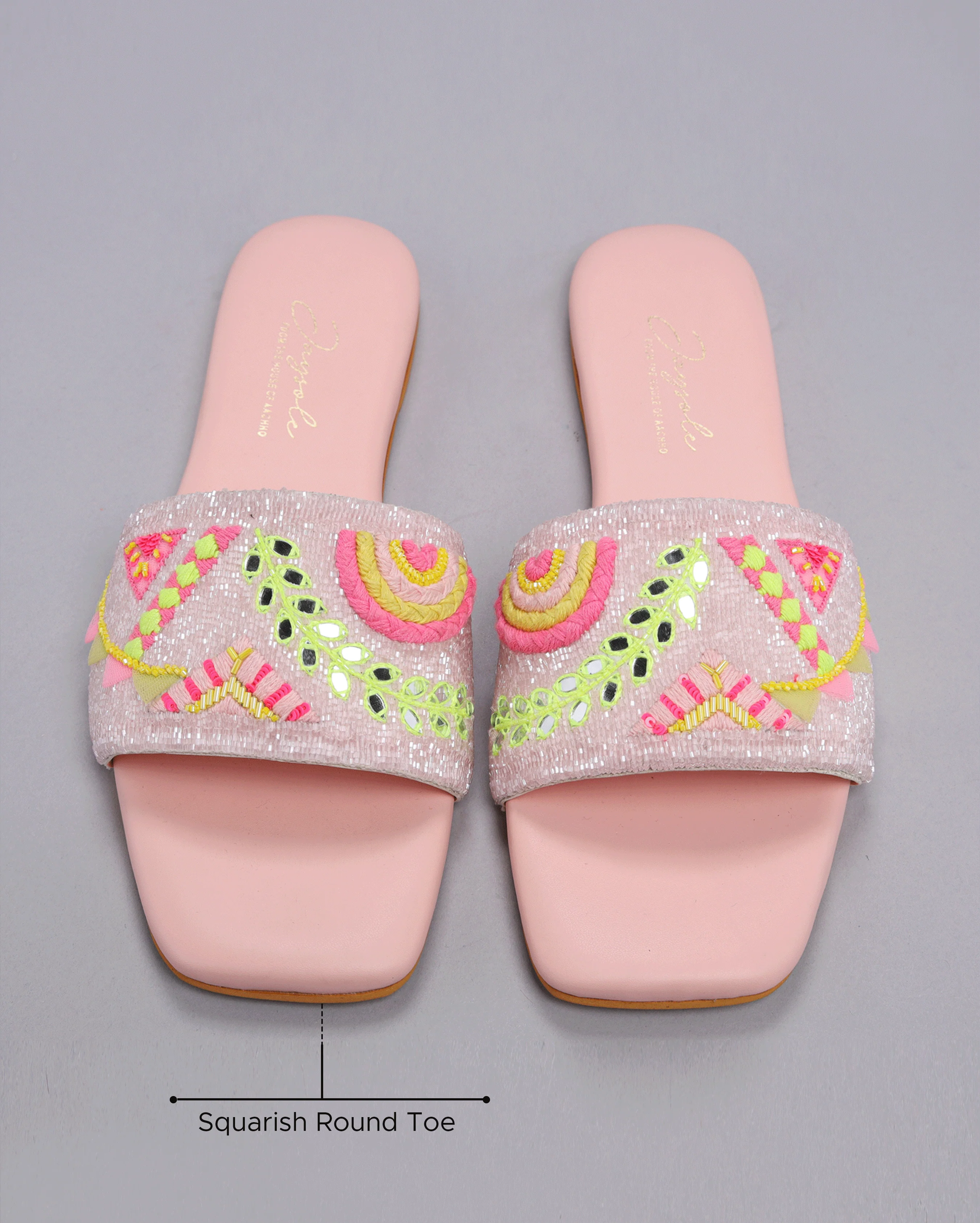 Pink Mystery Handcrafted Flats - Image 2