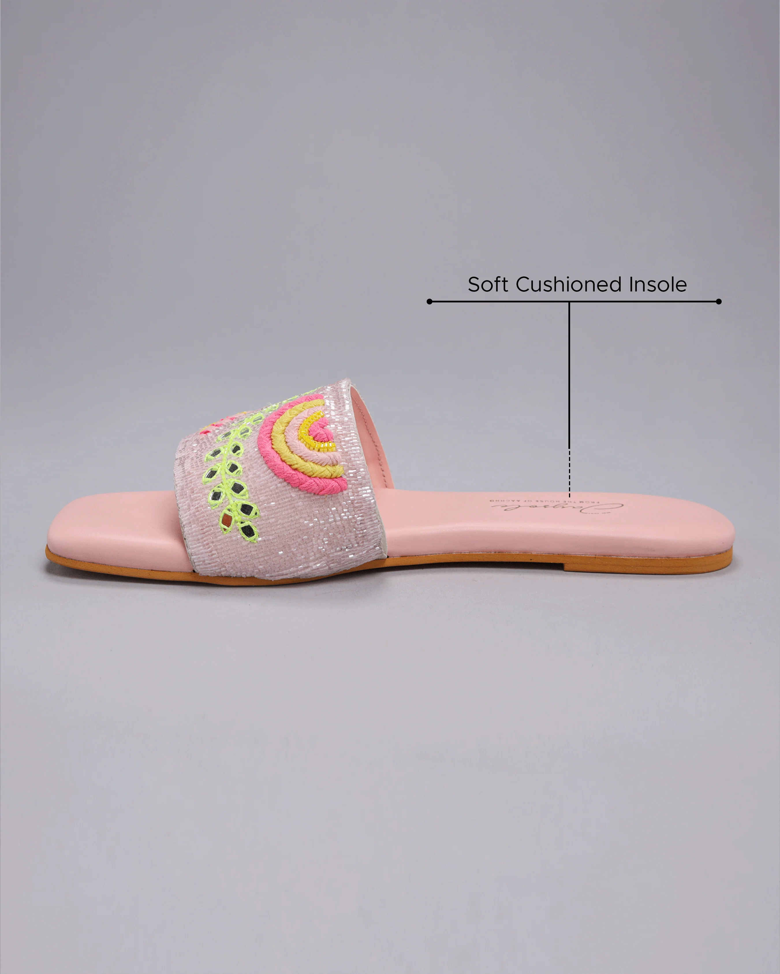Pink Mystery Handcrafted Flats - Image 4