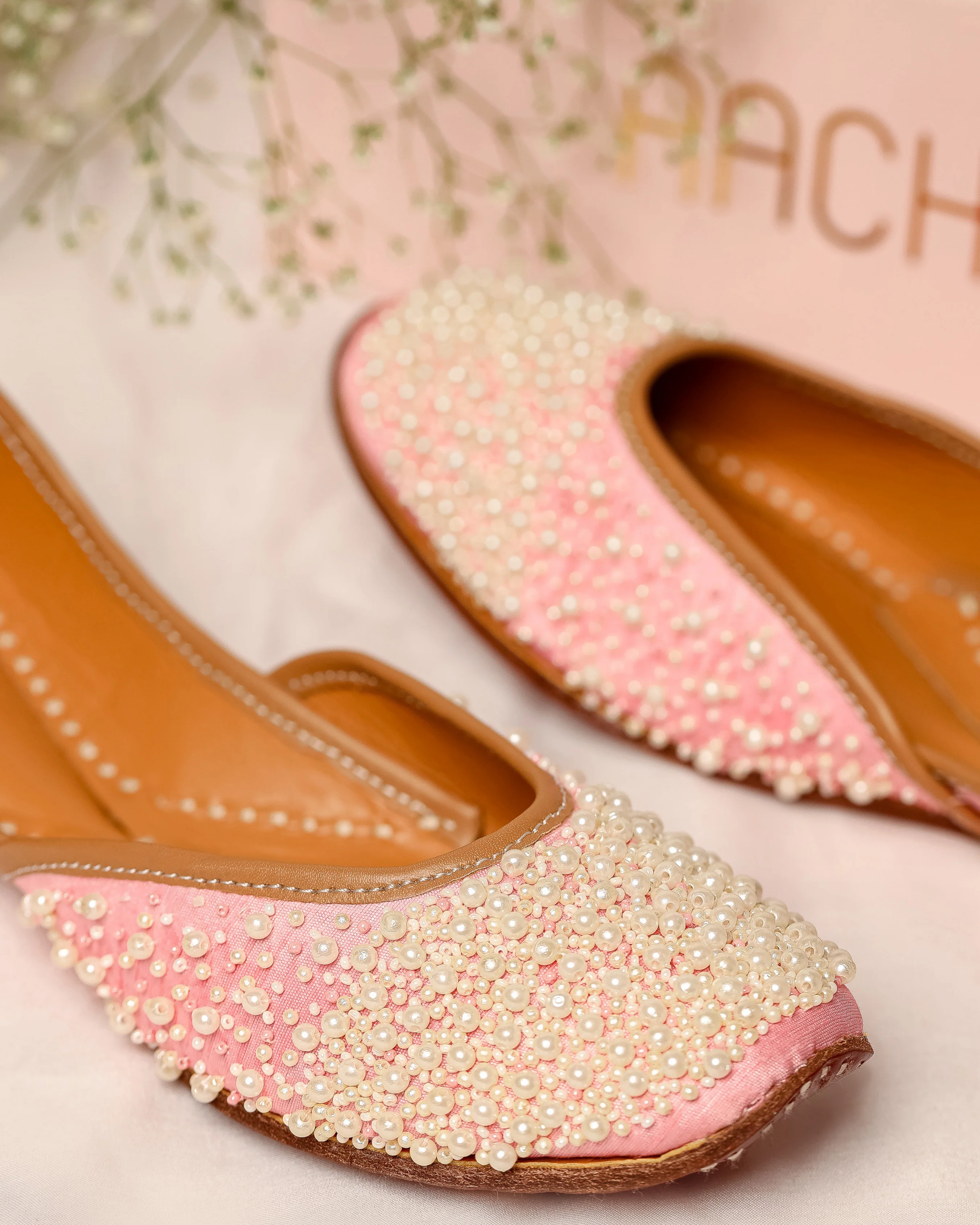 Pink Pearl Handcrafted Jutti - Image 5