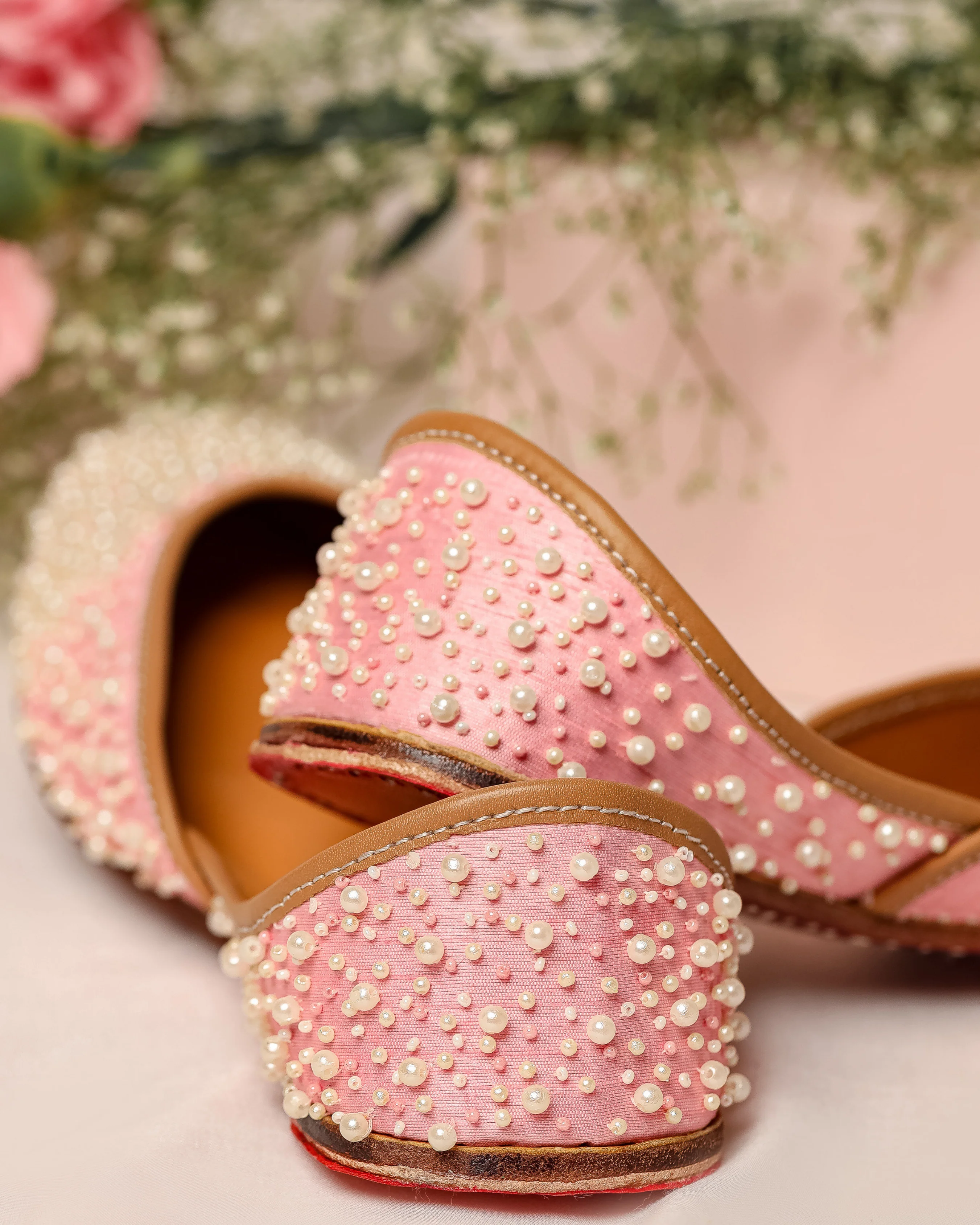 Pink Pearl Handcrafted Jutti - Image 7