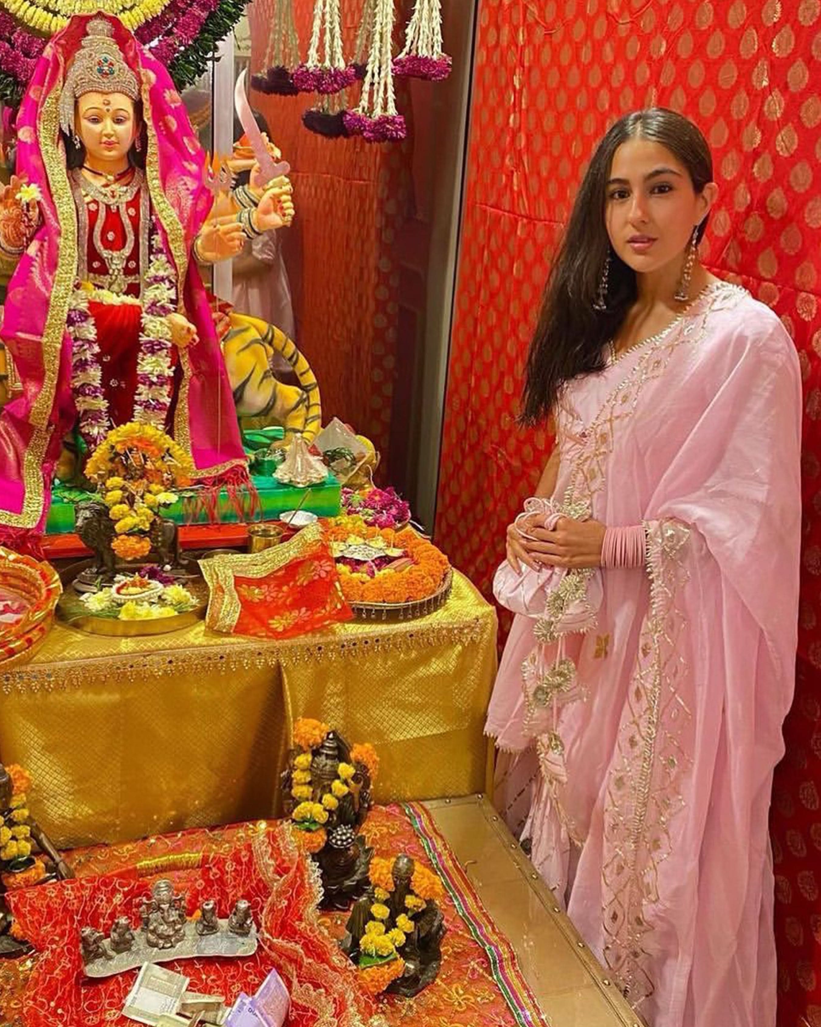Pink Rhythm Gota Sharara Set - Image 9