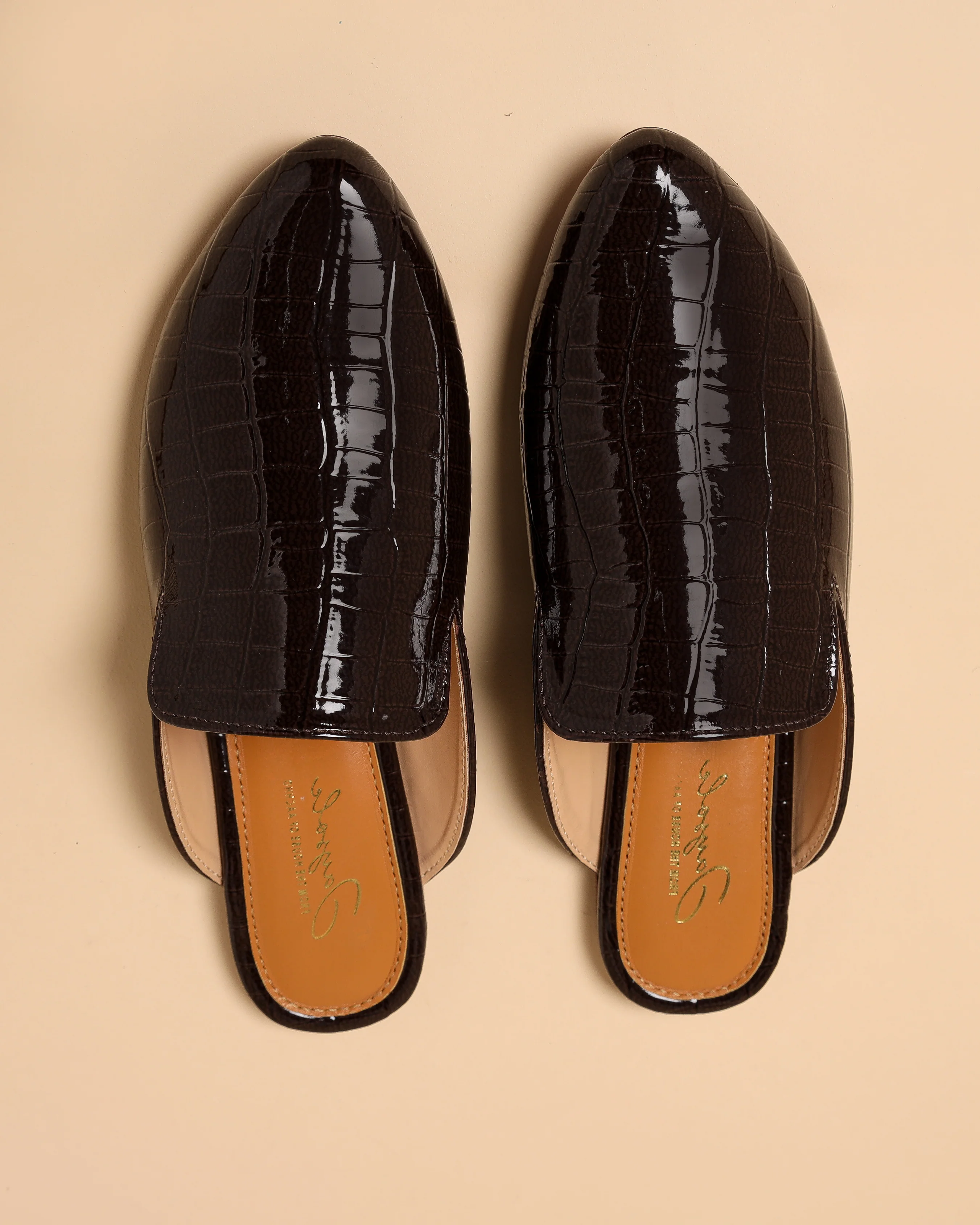 Pirate Black Leather Mules - Image 6