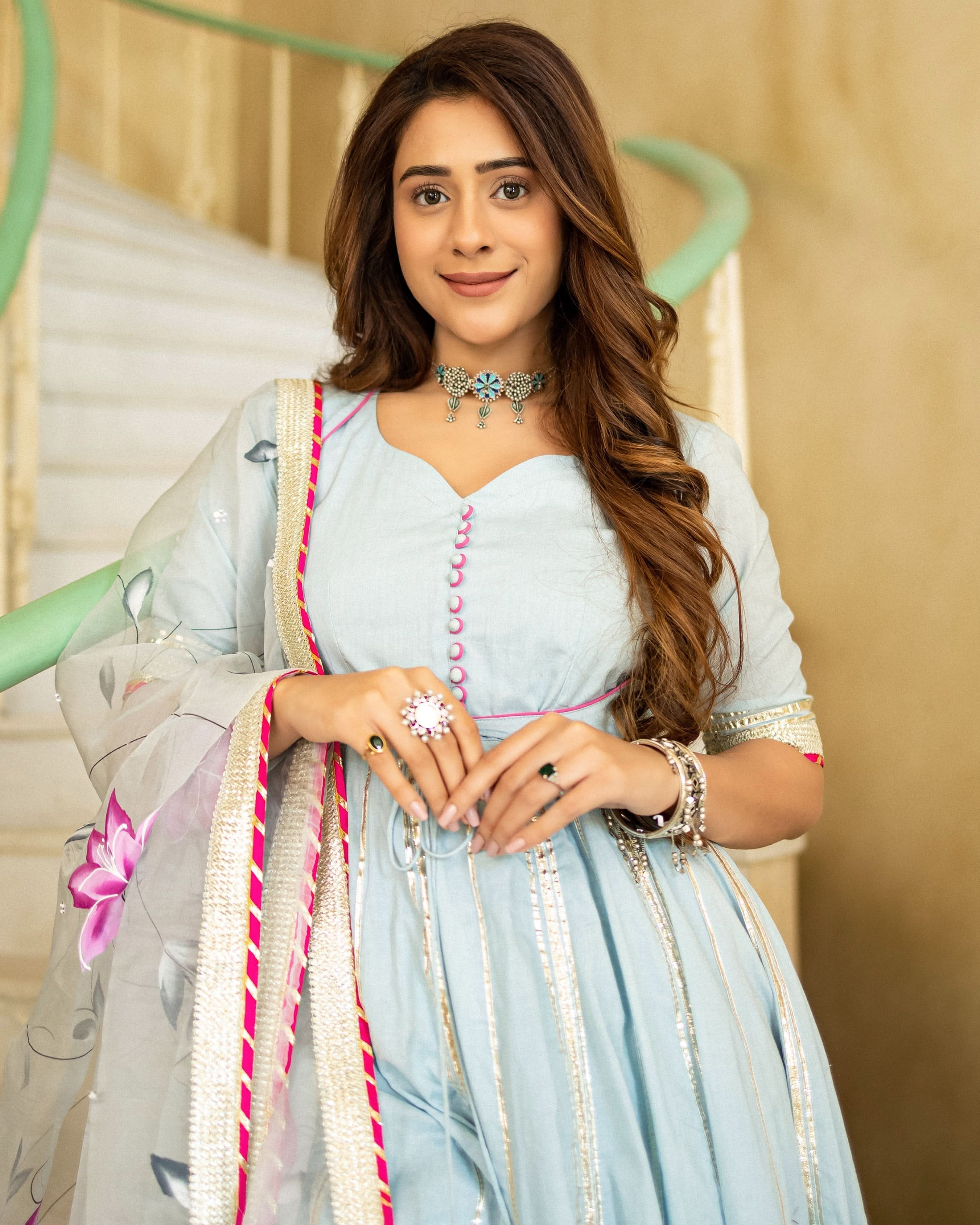 Ragini Handpainted Suit Set - Image 6