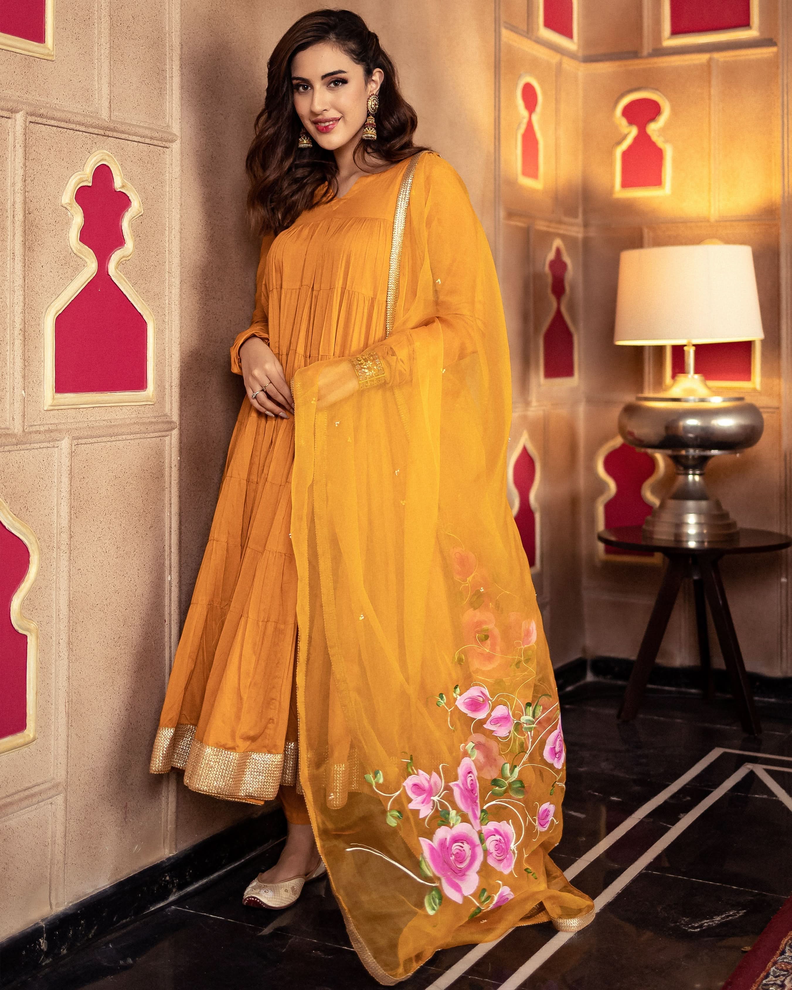 Rasikpriya Handpainted Suit Set - Image 8