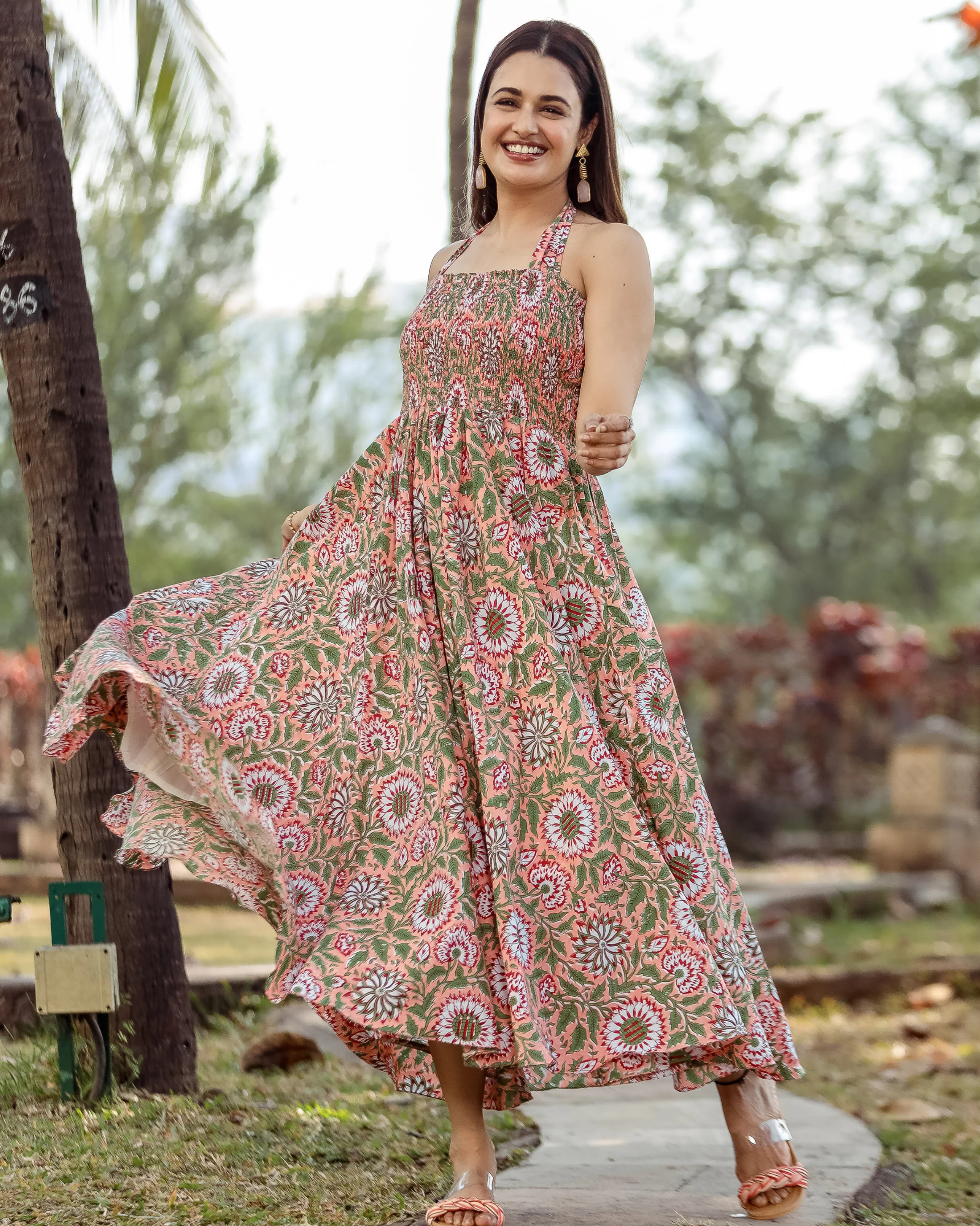Rebecca Smocked Cotton Dress - Image 6
