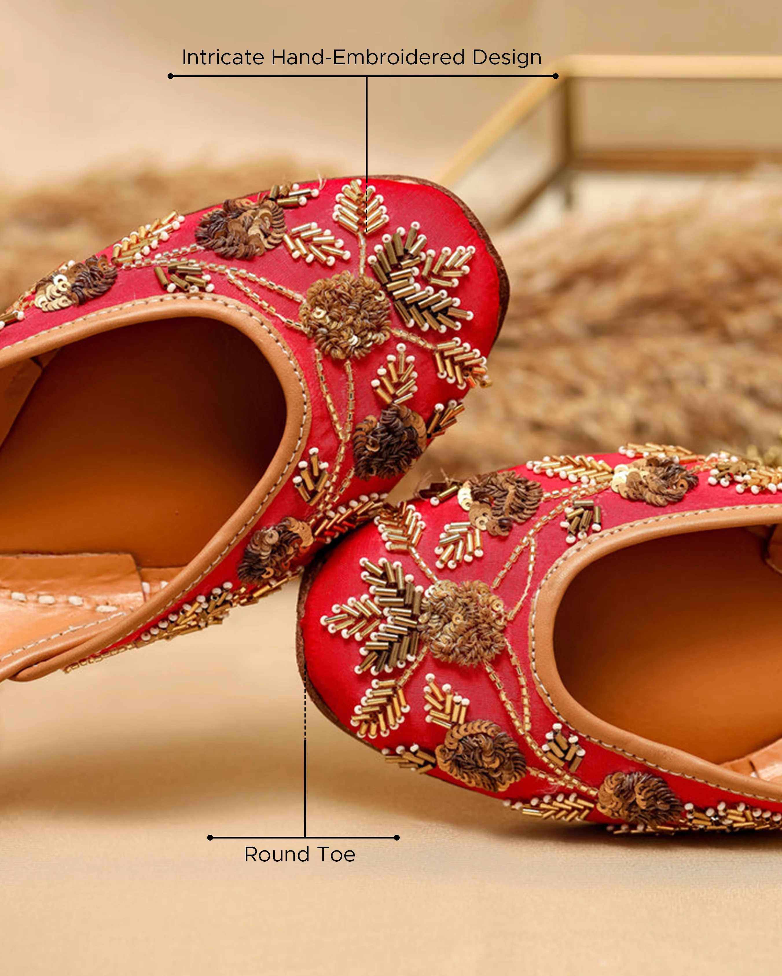 Red Ochre Handcrafted Jutti