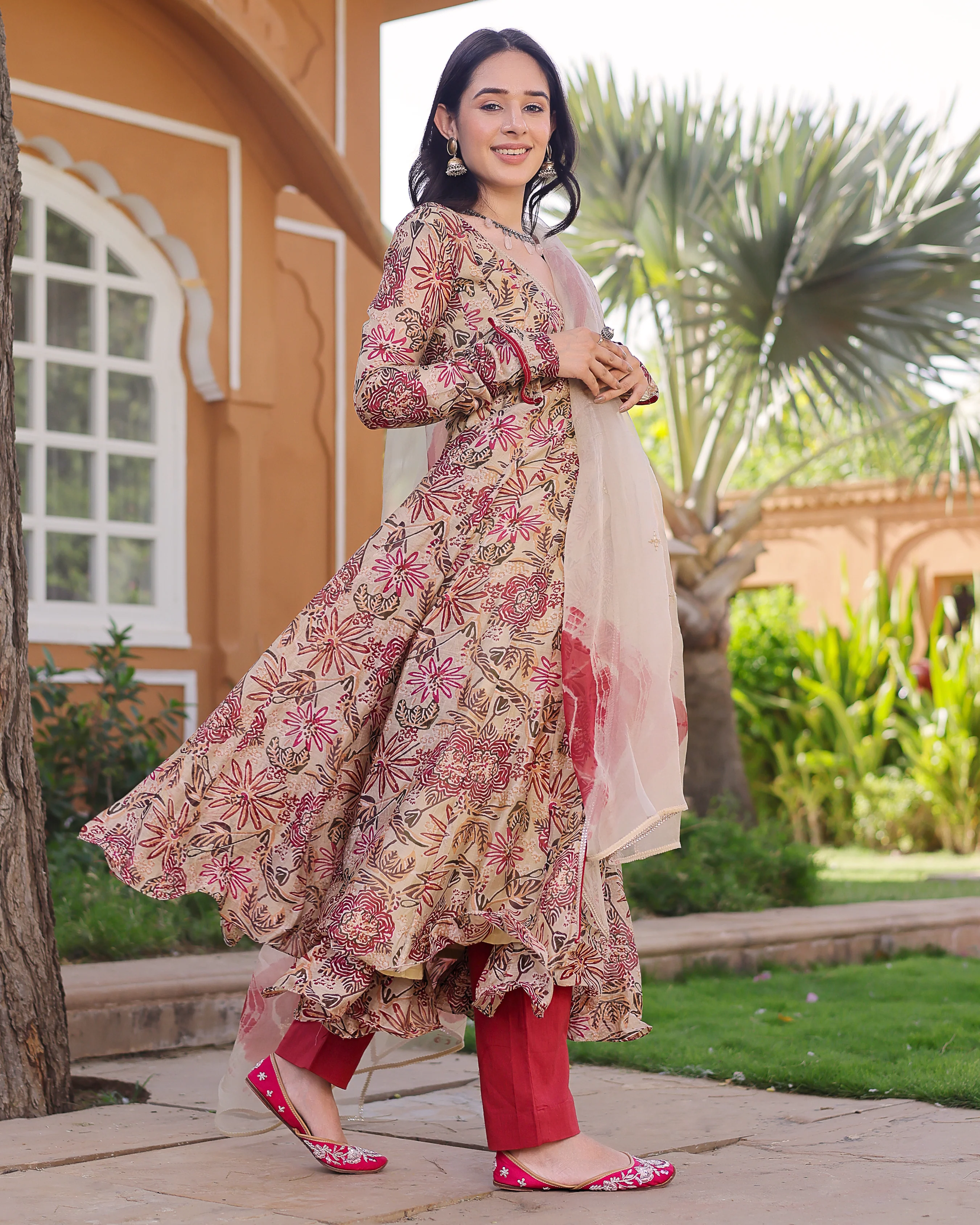Revati Chanderi Suit Set - Image 4