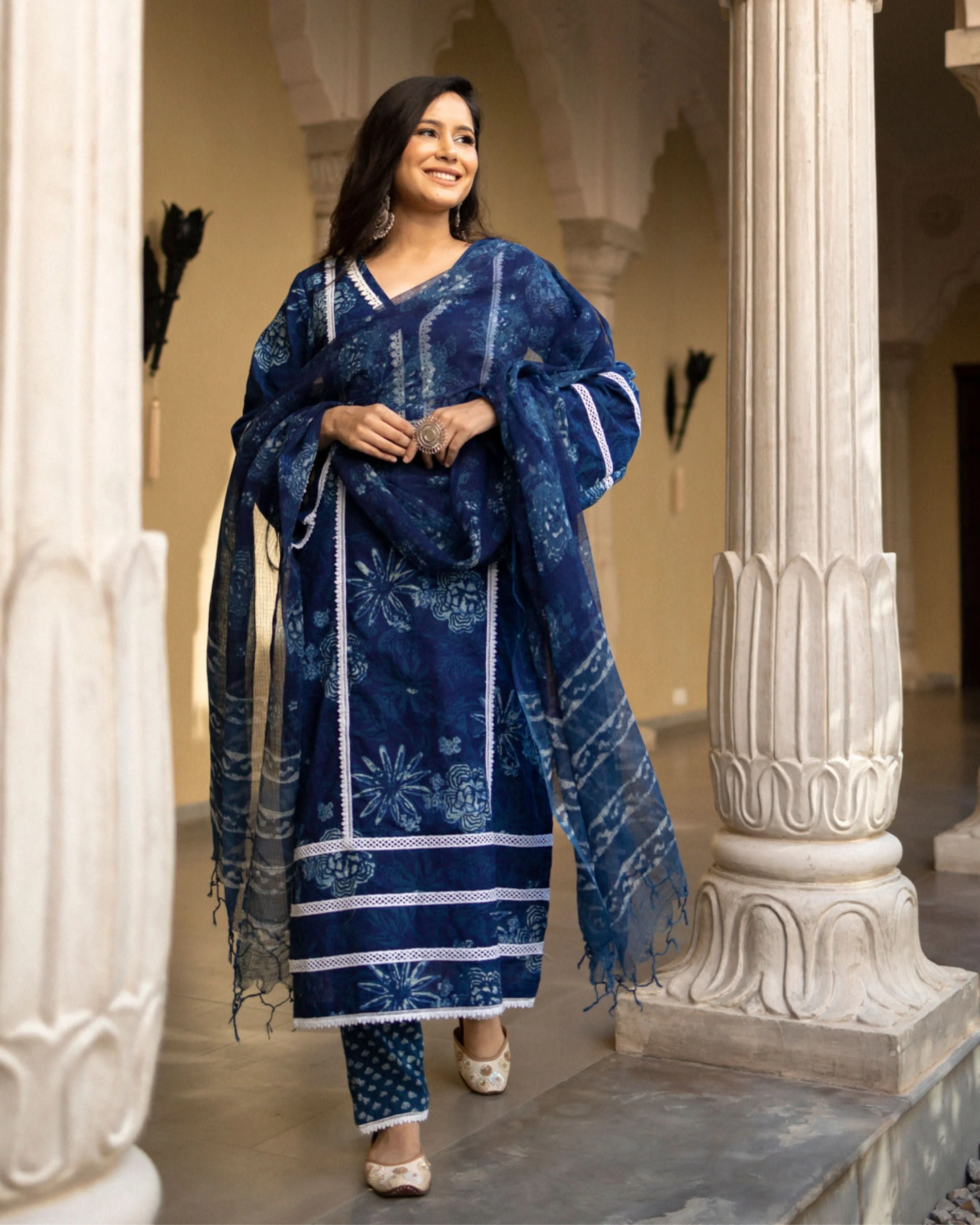 Rithwik Handblock Suit Set - Image 2