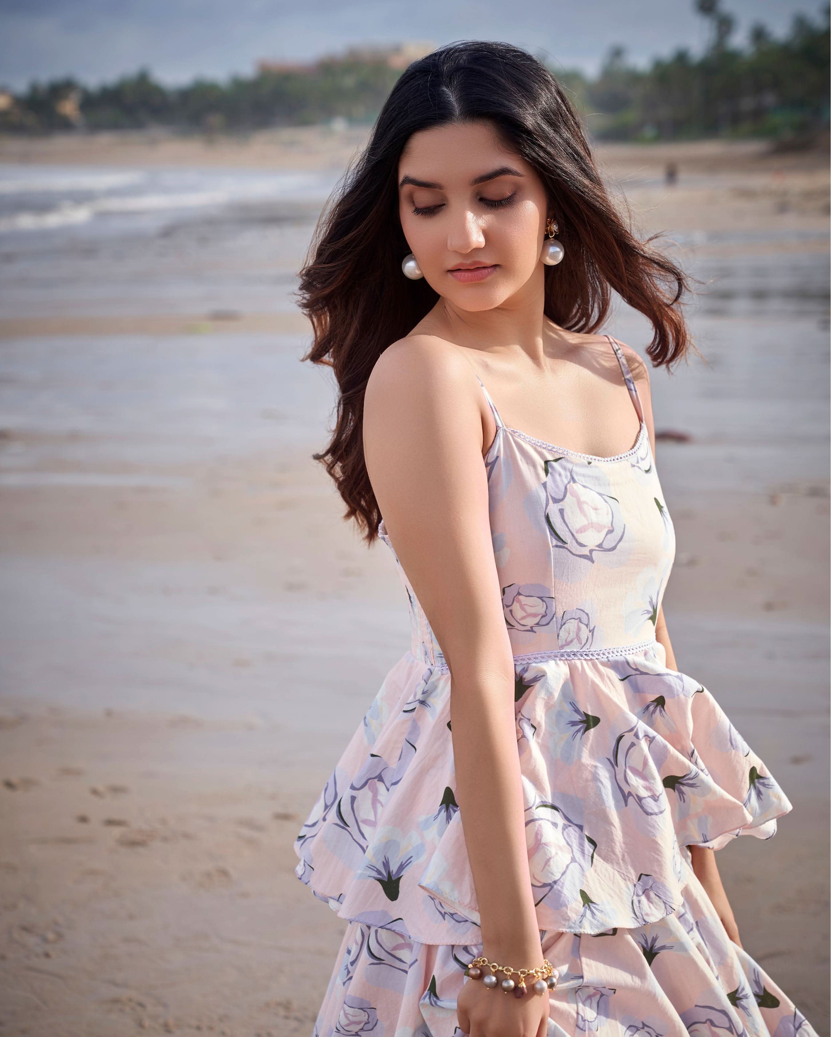 Robin Pink Printed Cotton Dress - Image 2